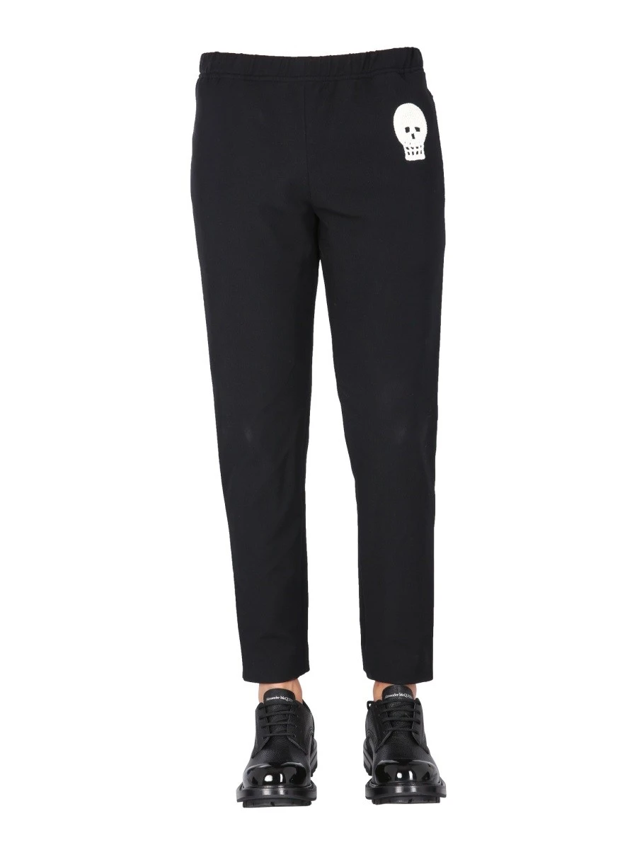 JOGGING PANTS WITH EMBROIDERED SKULL.webp