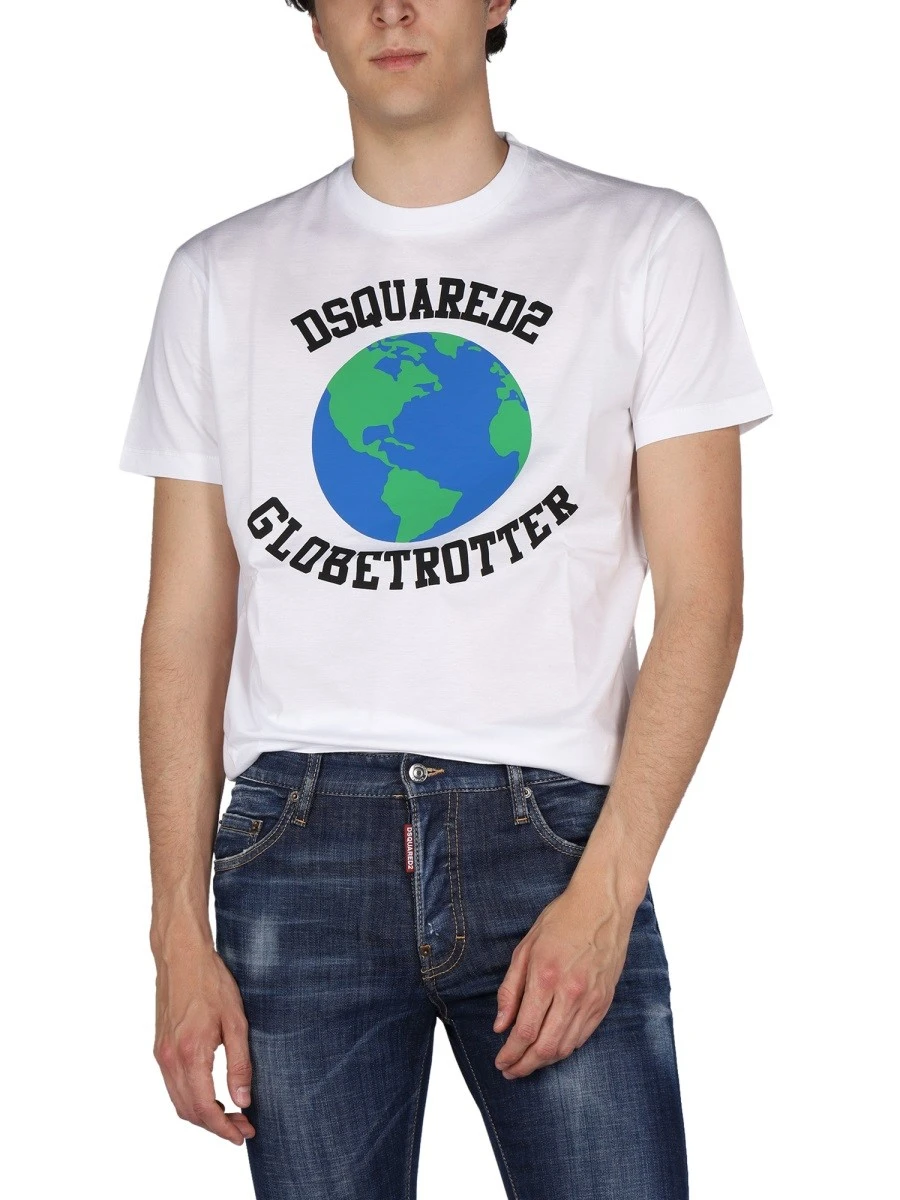 "GLOBETROTTER" T-SHIRT WITH PRINT.webp