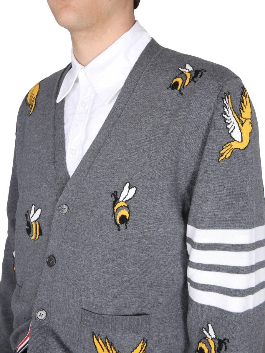 CARDIGAN WITH BIRDS AND BEES INLAYS.webp