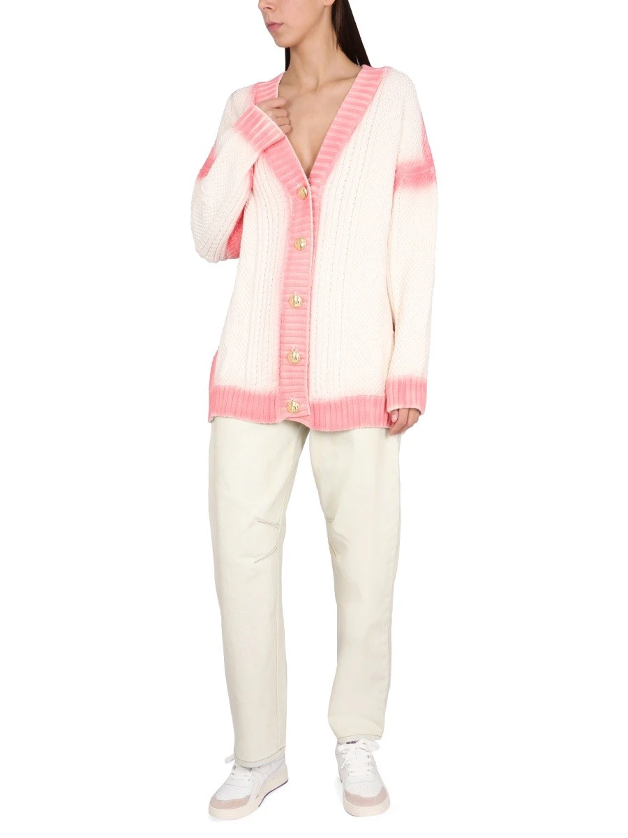 PATENT LEATHER EFFECT PALM CARDIGAN.webp