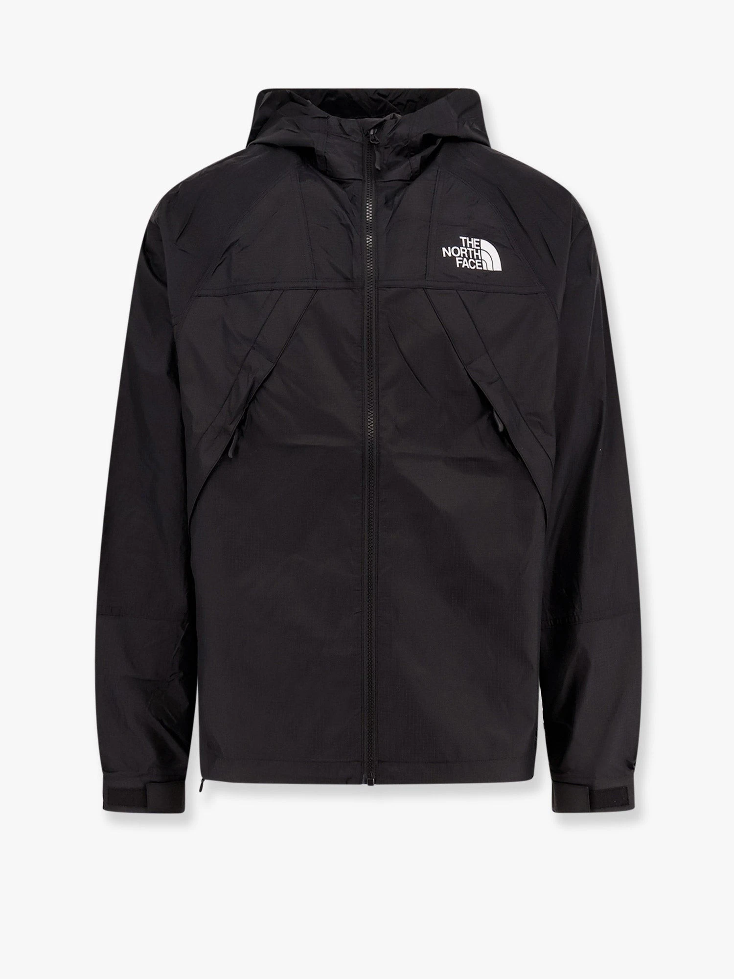 Nylon jacket with logo on the front and on the back.webp