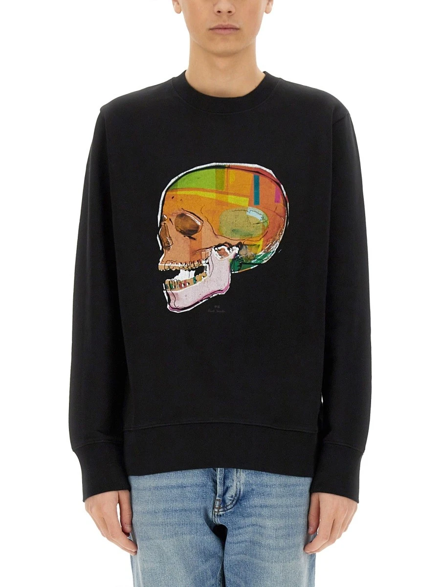 "SKULL SKETCH" PRINT SWEATSHIRT.webp