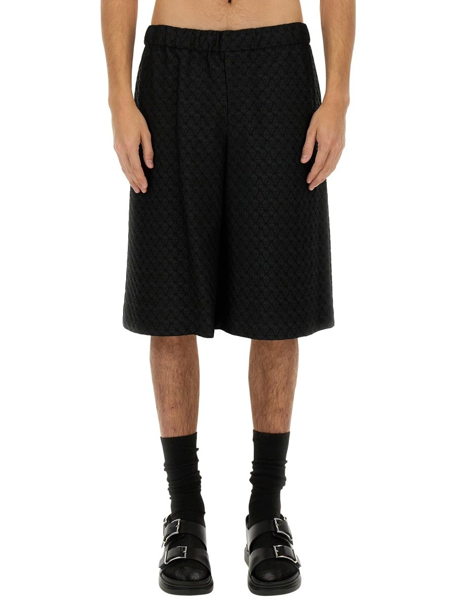 SKULL JACQUARD PATTERN SHORTS.webp