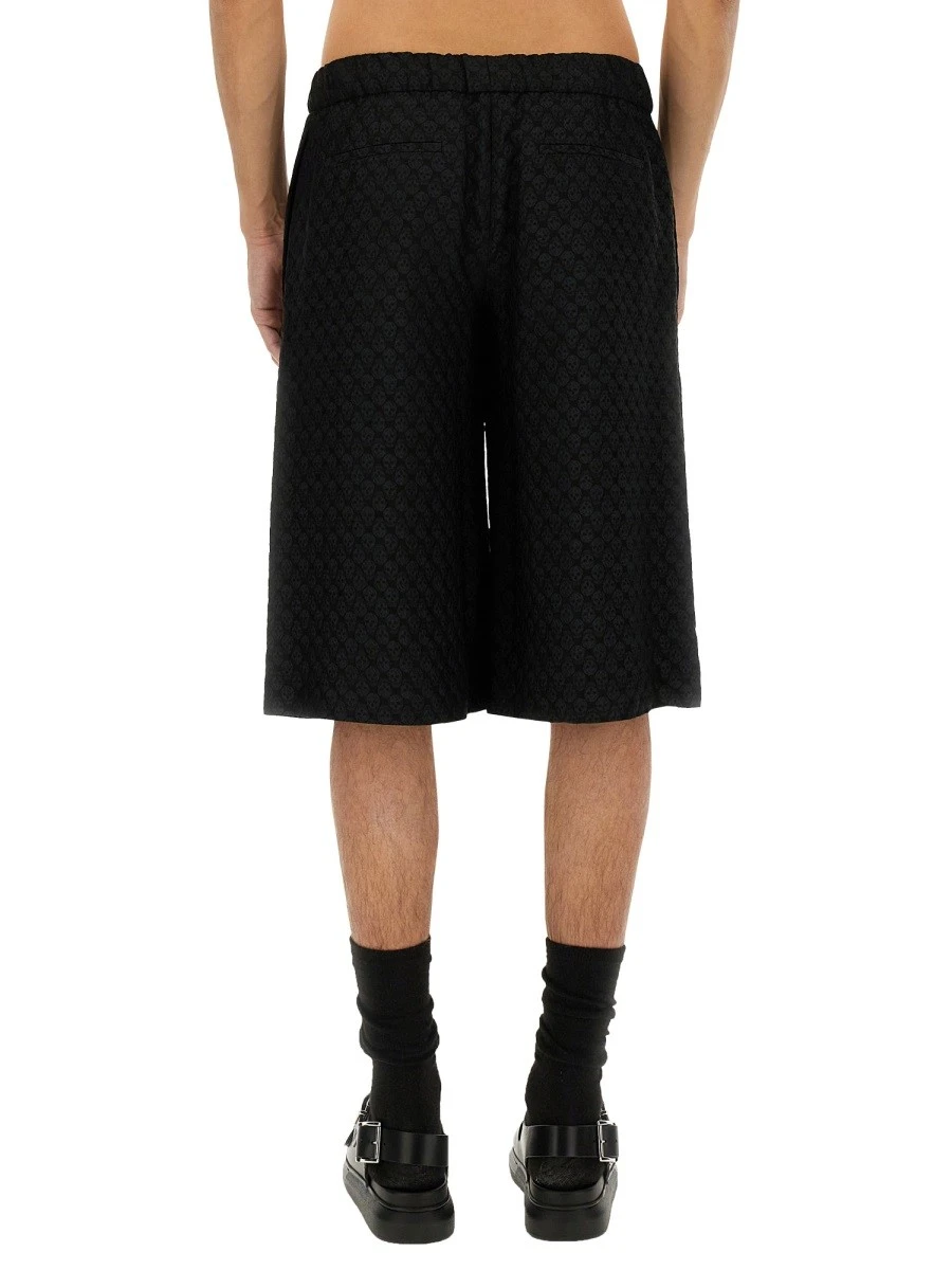 SKULL JACQUARD PATTERN SHORTS.webp