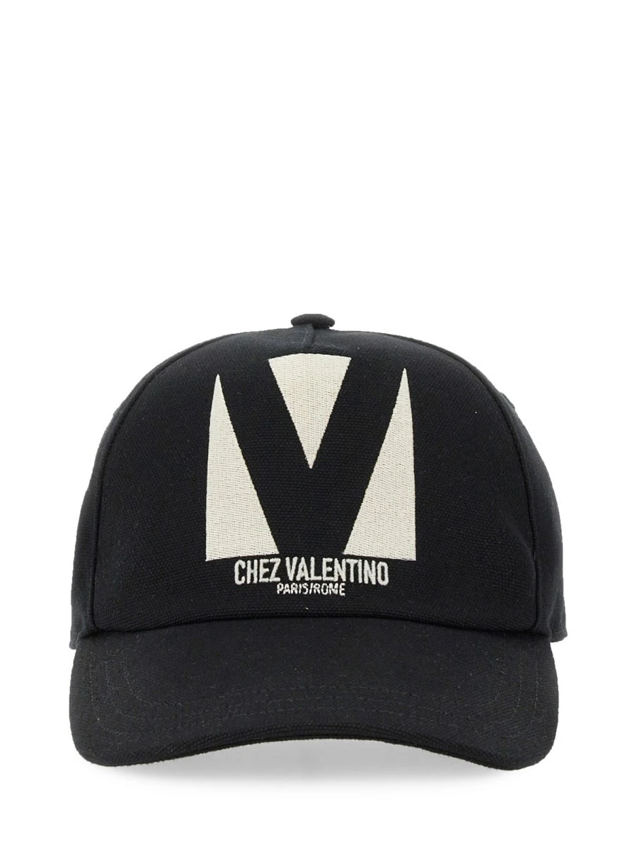 "CHEZ VALENTINO" EMBROIDERED BASEBALL CAP.webp