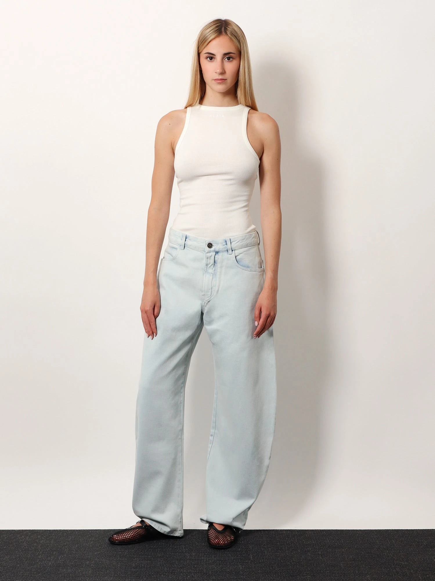 Halter cotton and viscose bodysuit.webp