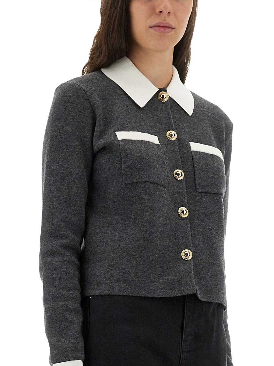 CARDIGAN WITH CONTRASTING COLLAR.webp