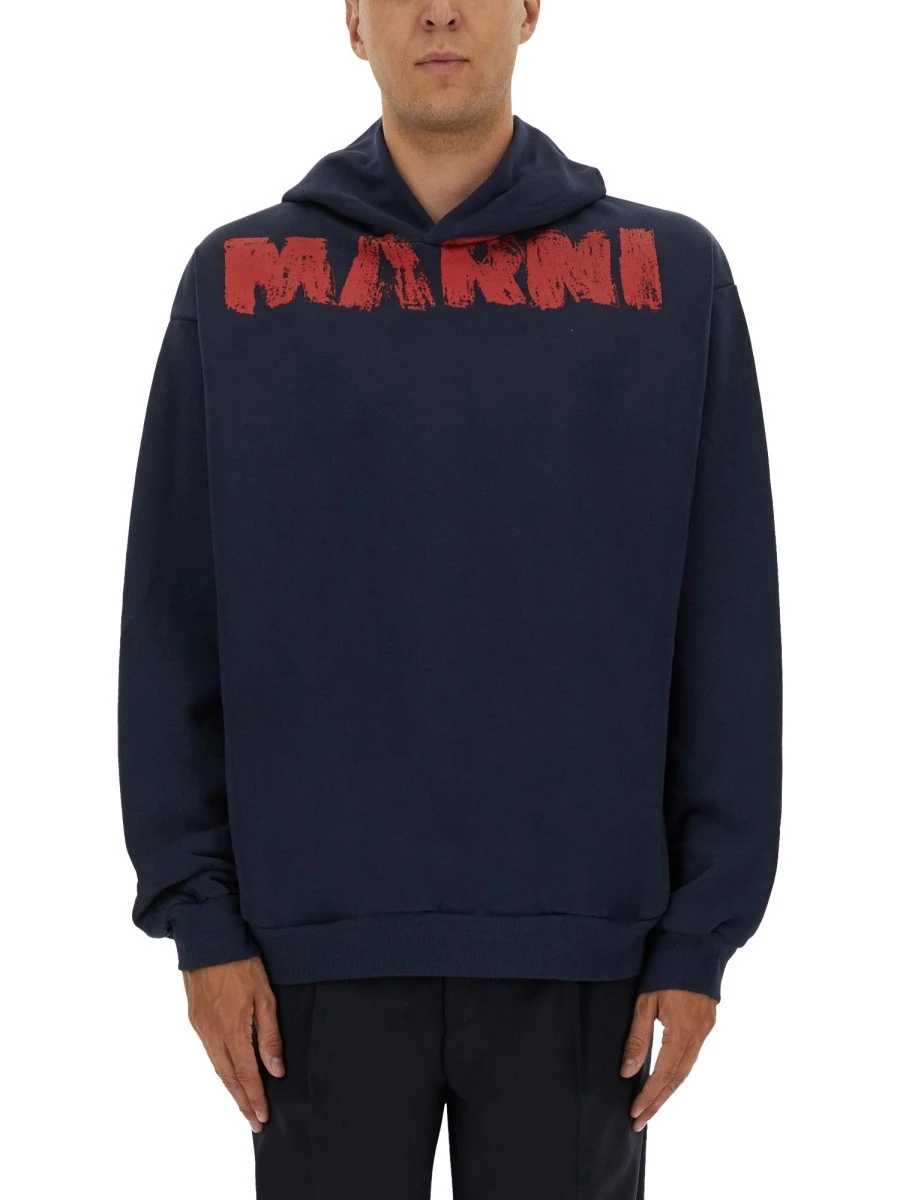 SWEATSHIRT WITH MAXI LOGO PRINT.webp