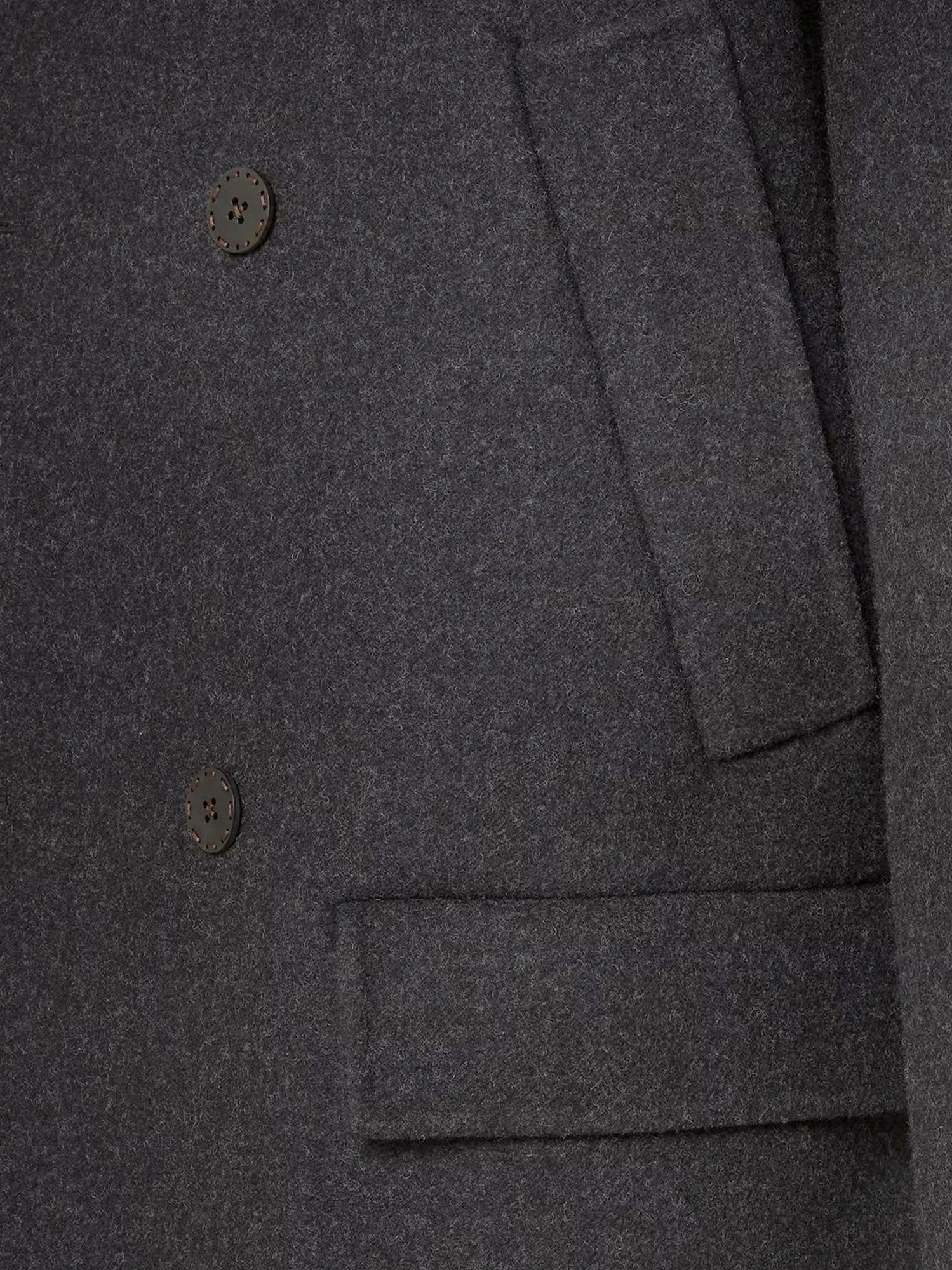 Double-breasted wool felt peacoat.webp