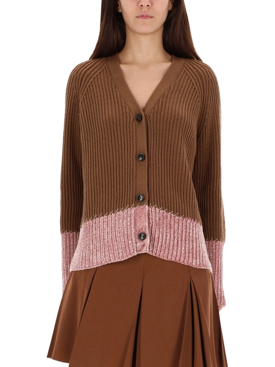 CARDIGAN WITH "COLOR BLOCK" PATTERN.webp