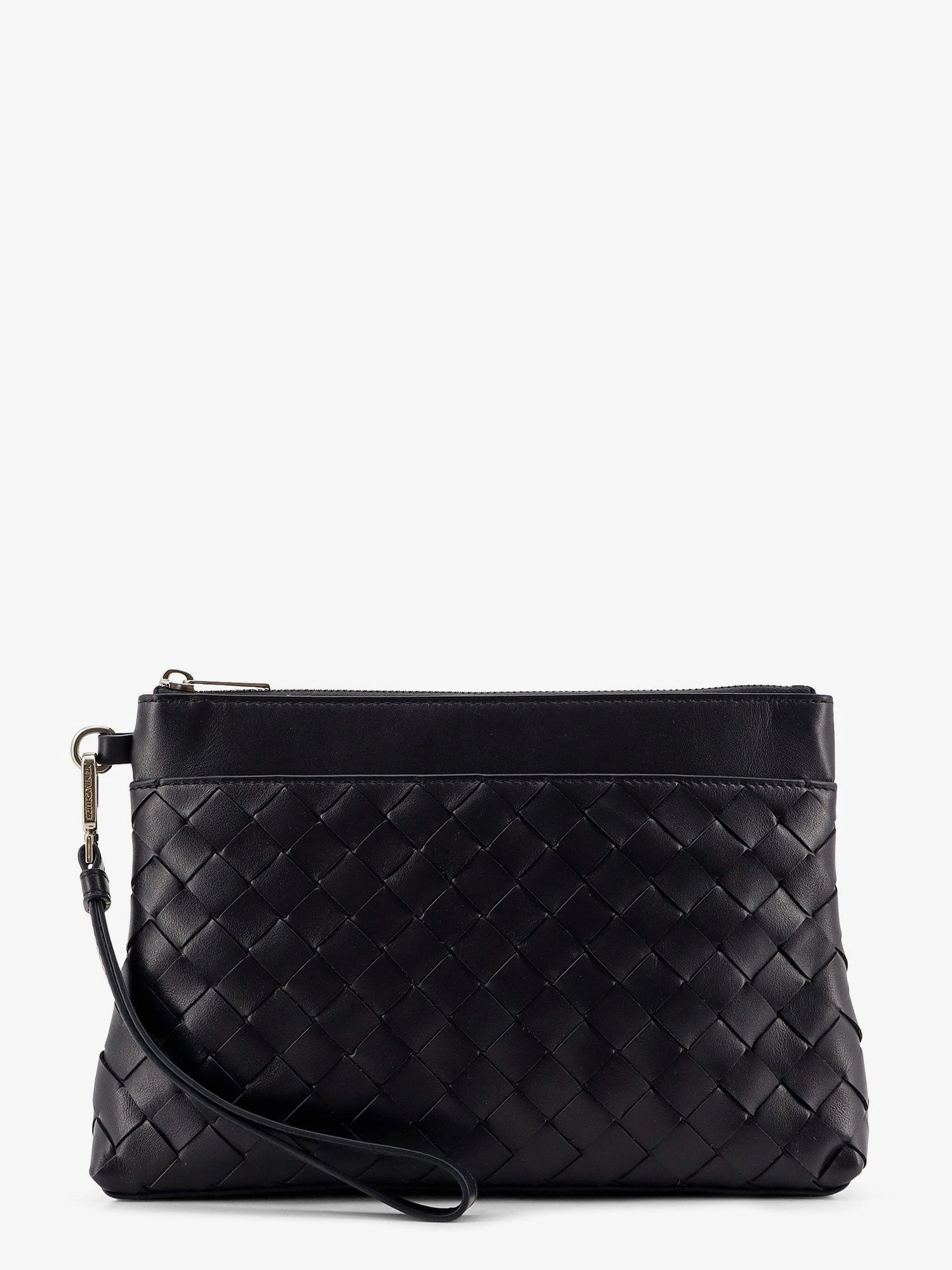 Intrecciato prism leather Pochette.webp
