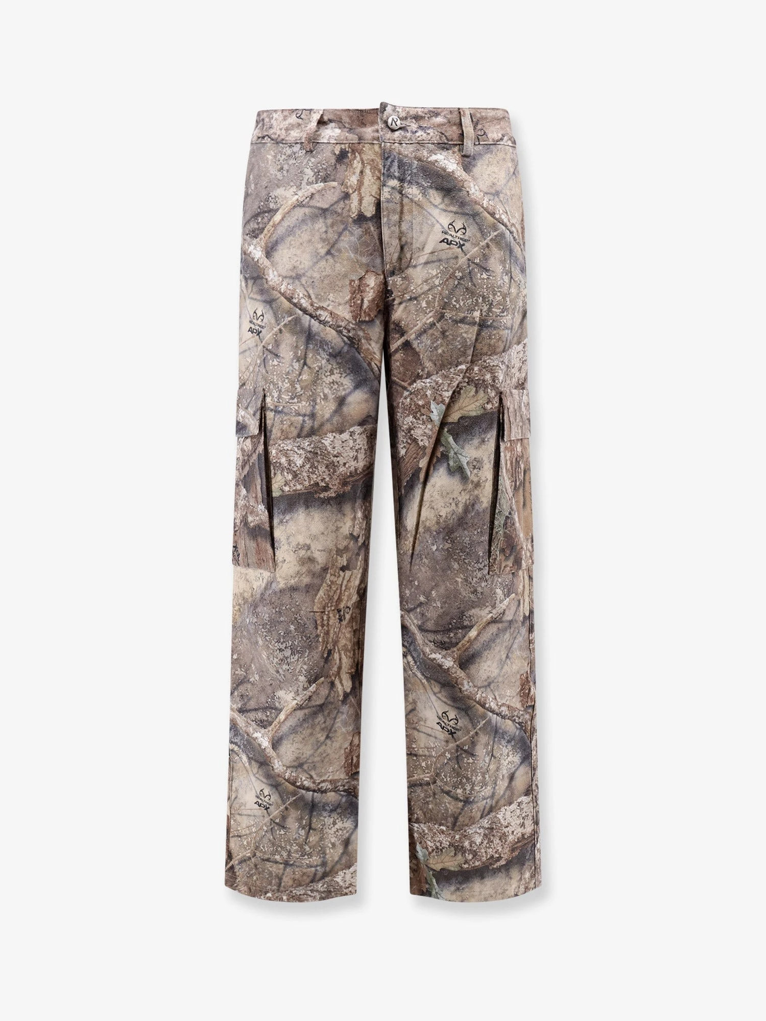 Cargo trousers with Real Tree Camouflage print.webp