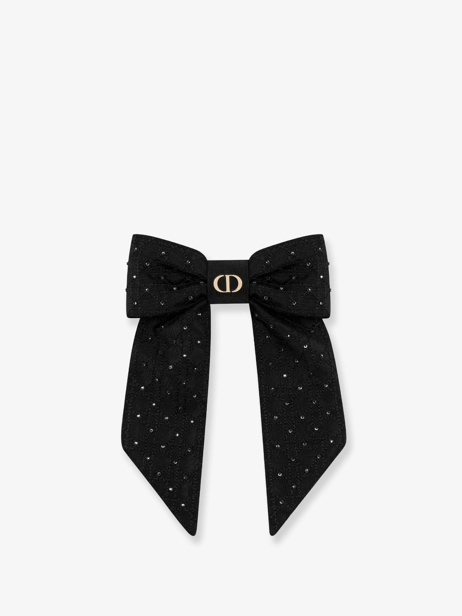 Dior Twist technical fabric and silver-colored crystals bow.webp