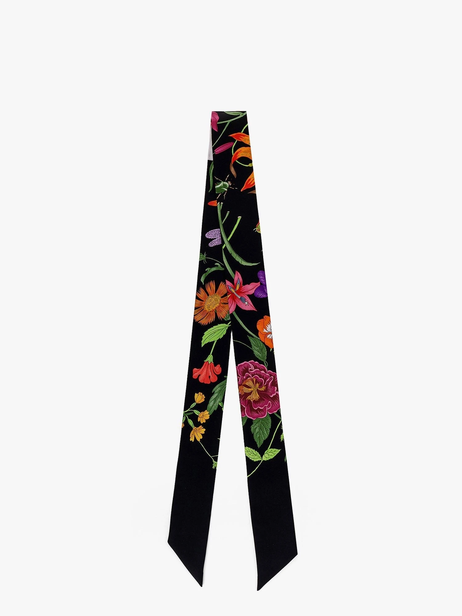Silk twill bow with Gucci Flora print.webp