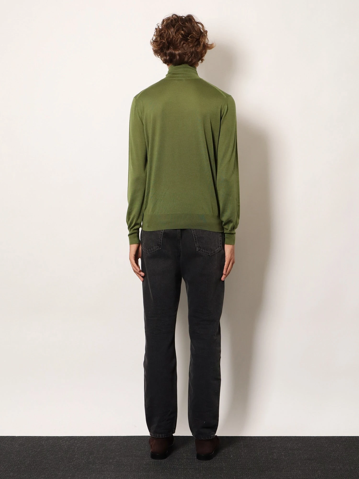Cashmere, wool and silk turtleneck sweater.webp