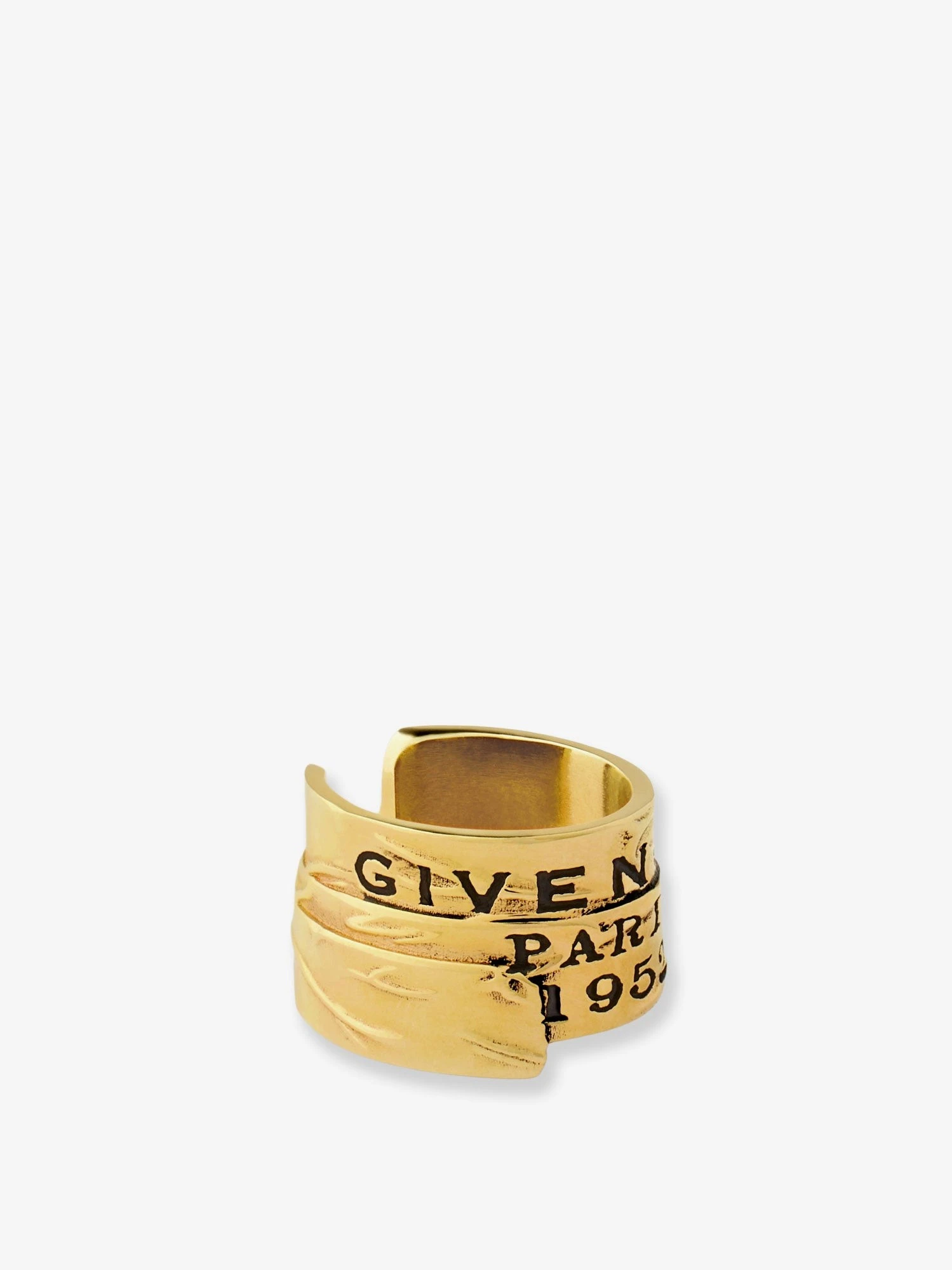 Metal Givenchy Tape Earcuff with gold finishes.webp