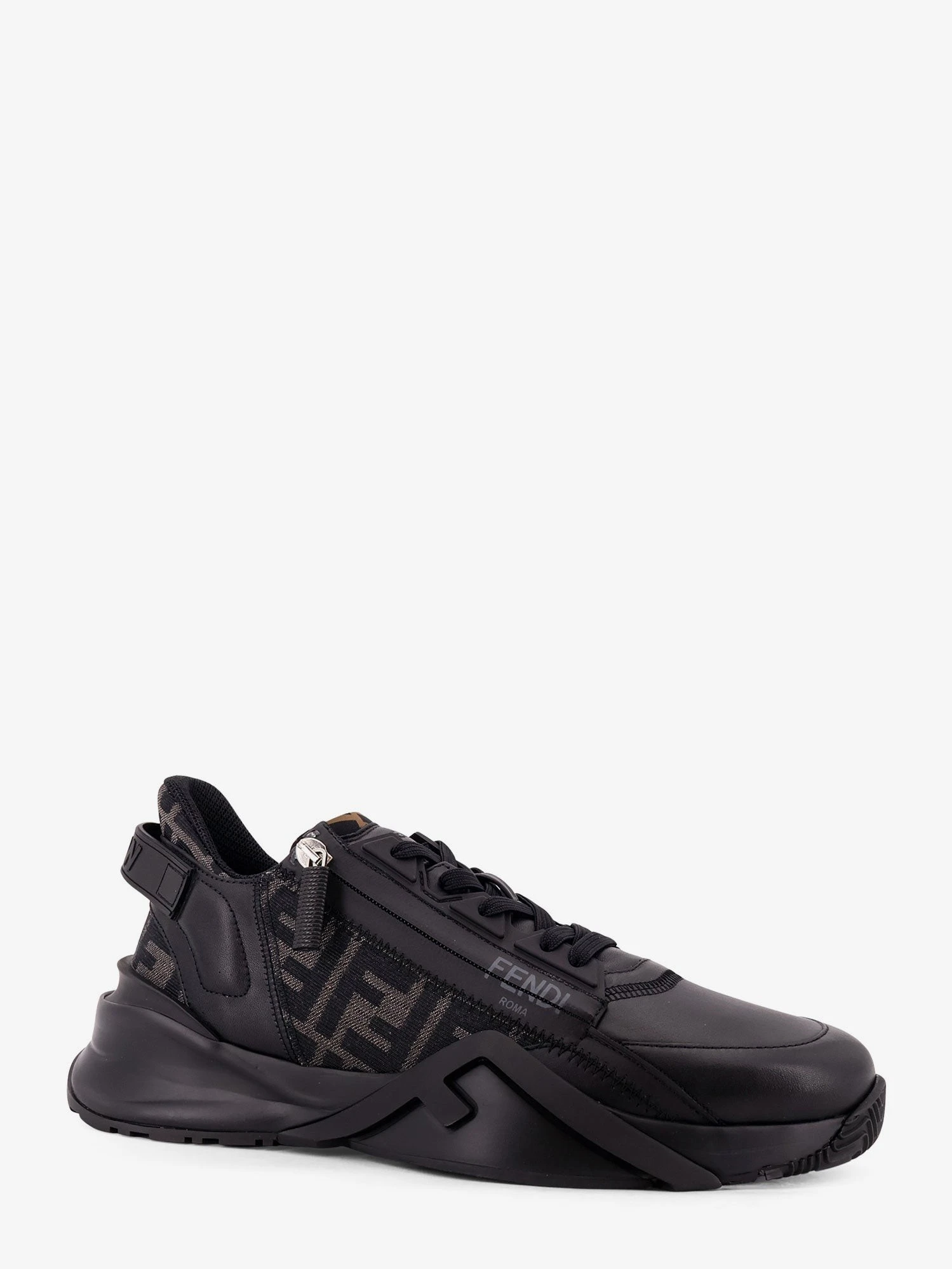 Leather Flow sneakers with FF jacquard fabric inserts.webp