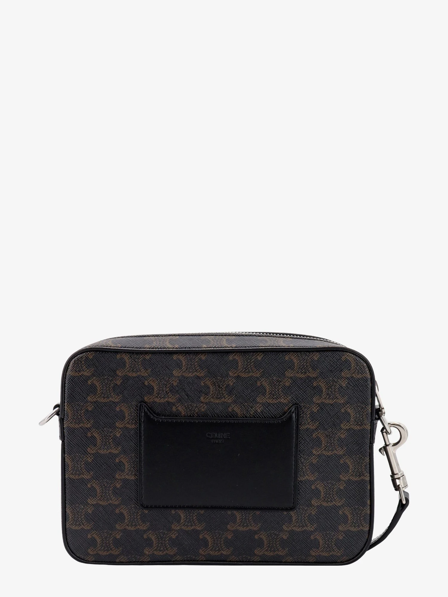 Coated canvas Messenger crossbody bag with Triomphe logo all-over.webp