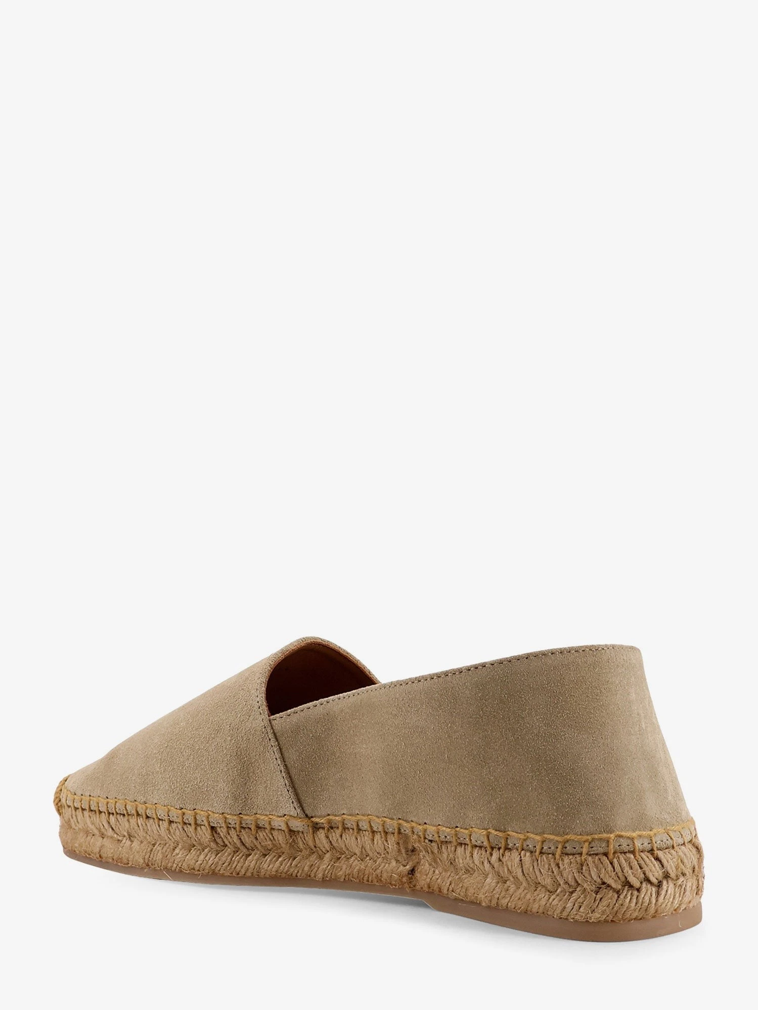 Suede espadrilles with iconic stitching.webp