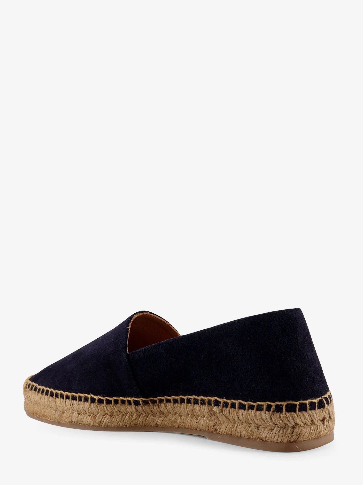 Suede espadrillas with iconic stitching.webp