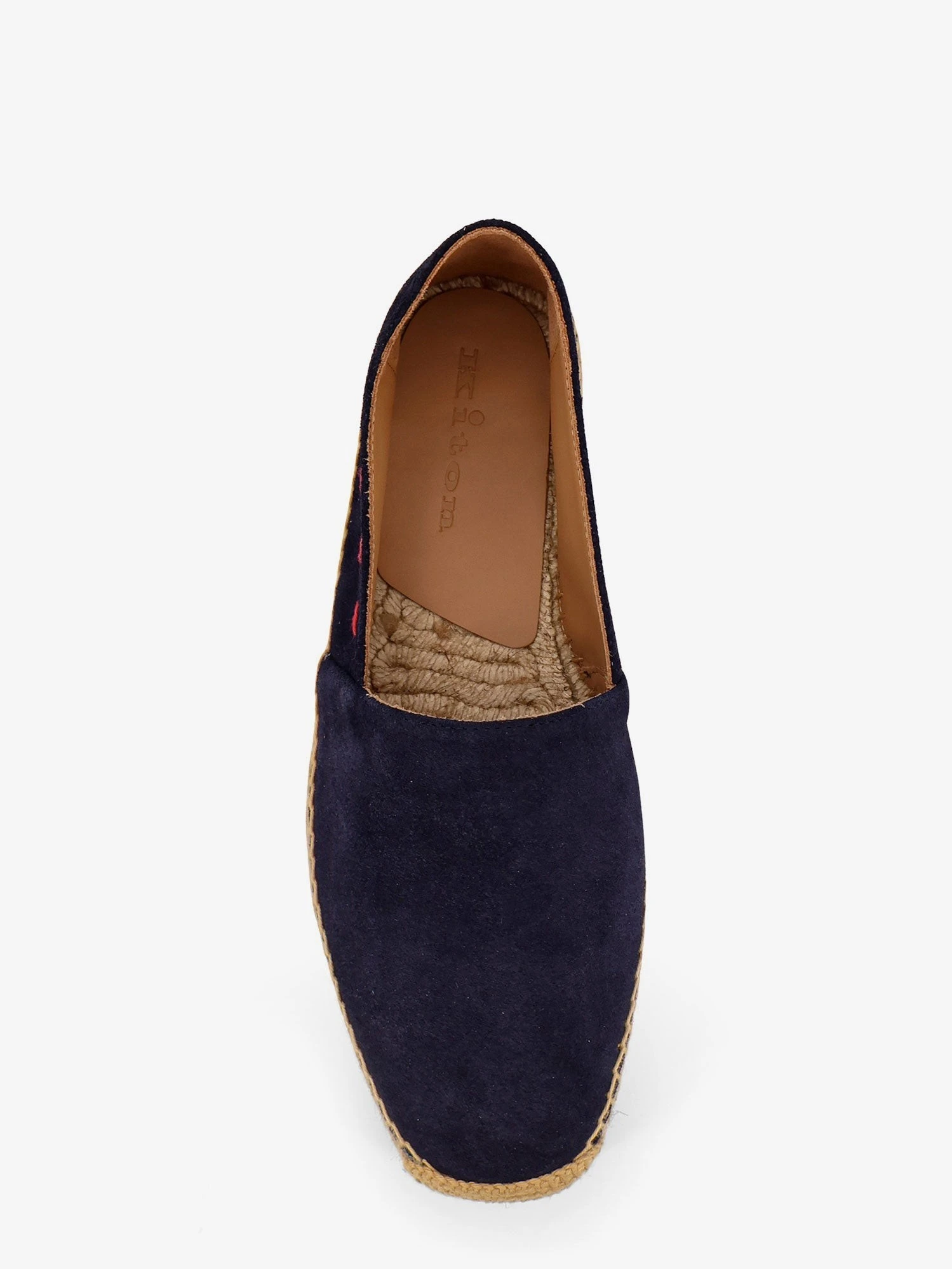 Suede espadrillas with iconic stitching.webp