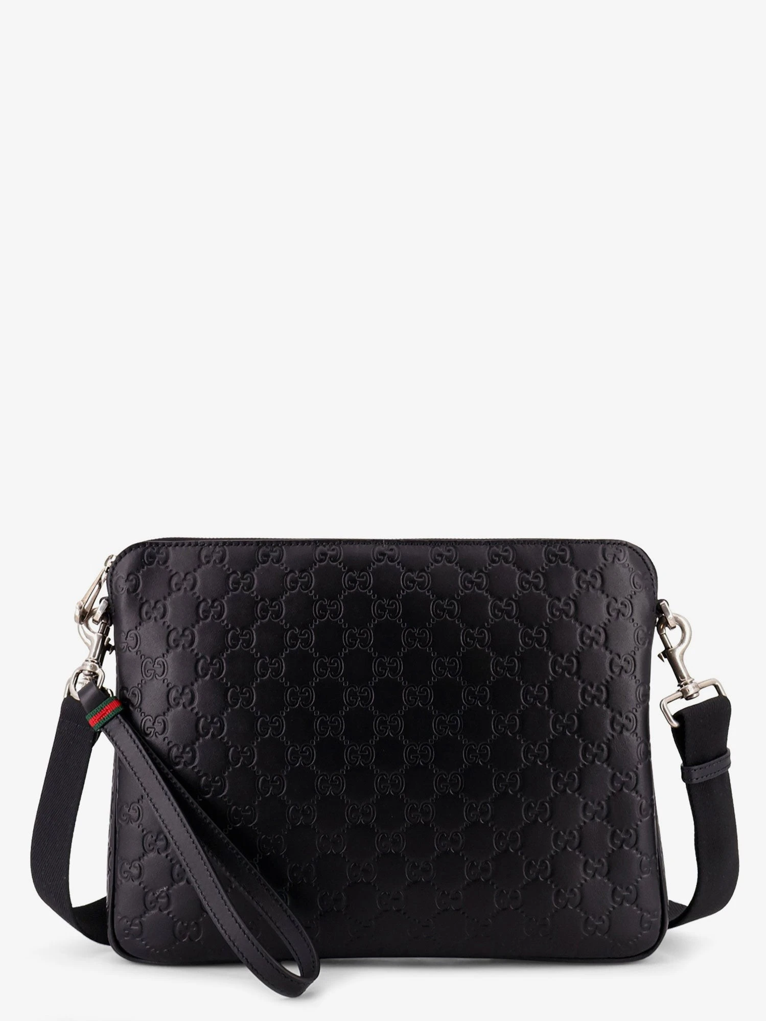 Leather GG Emblem crossbody bag with embossed GG motif.webp