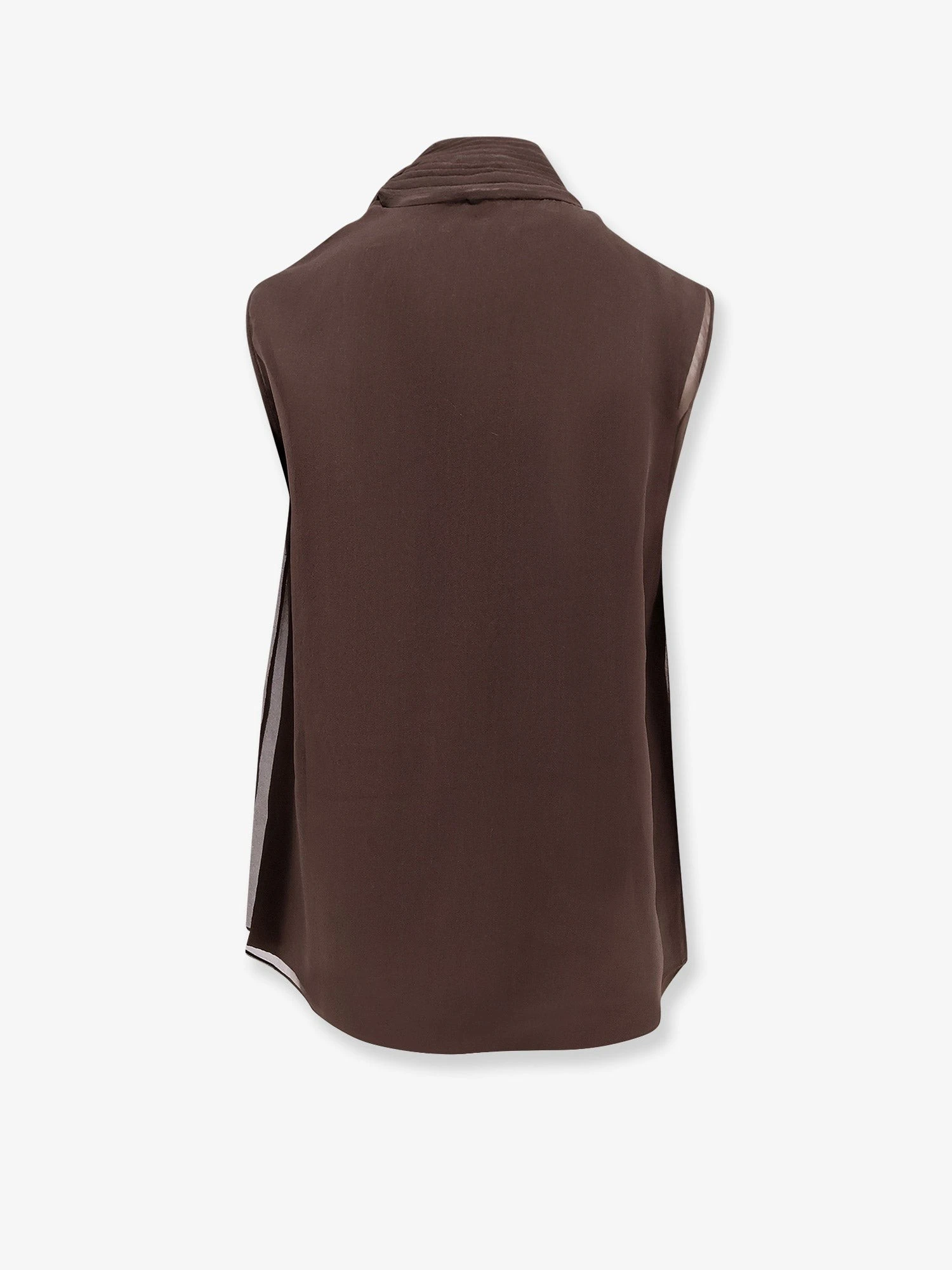 Crispy silk top with lavallière and Monili.webp