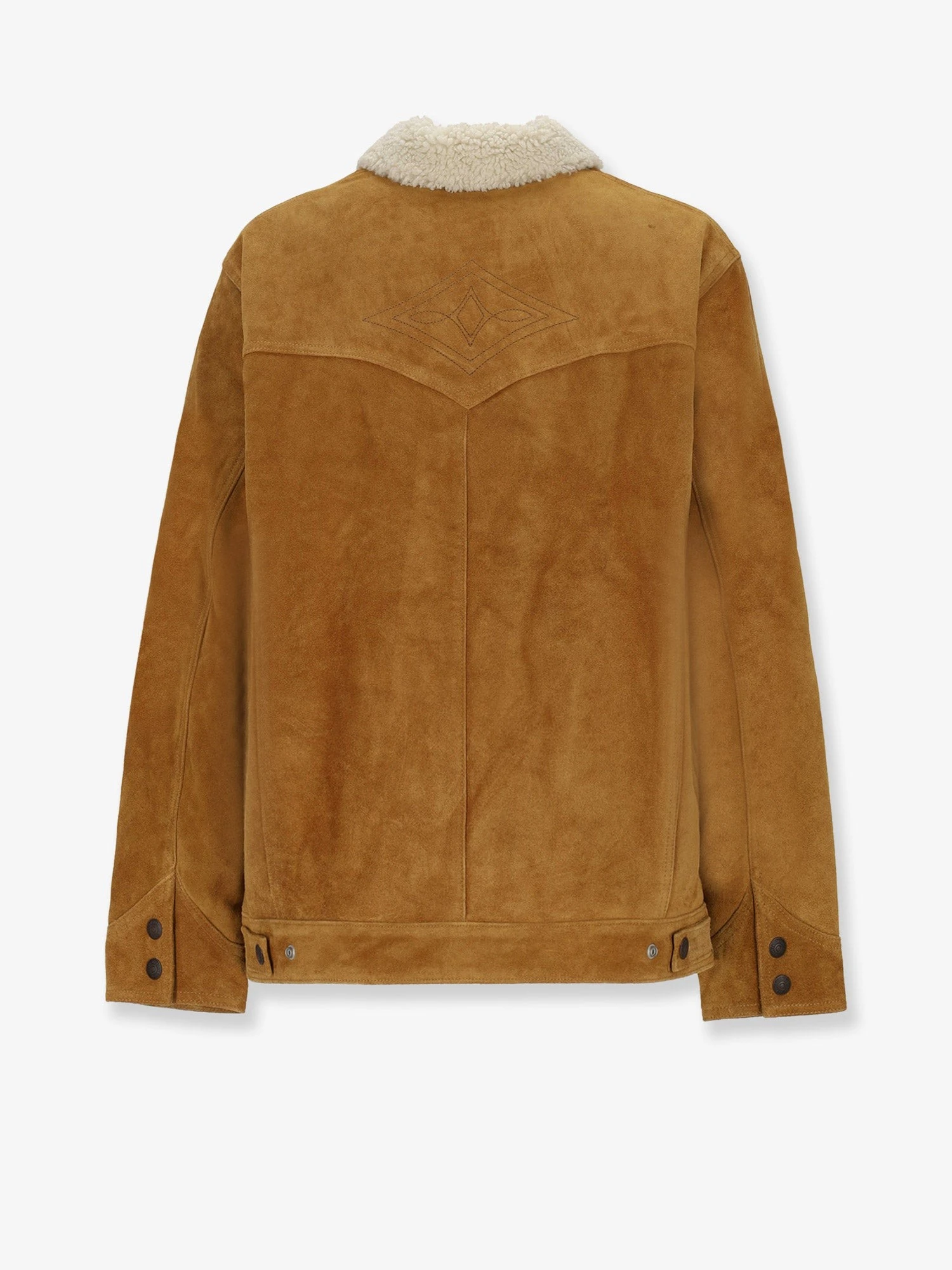 Suede jacket with faux fur lining.webp
