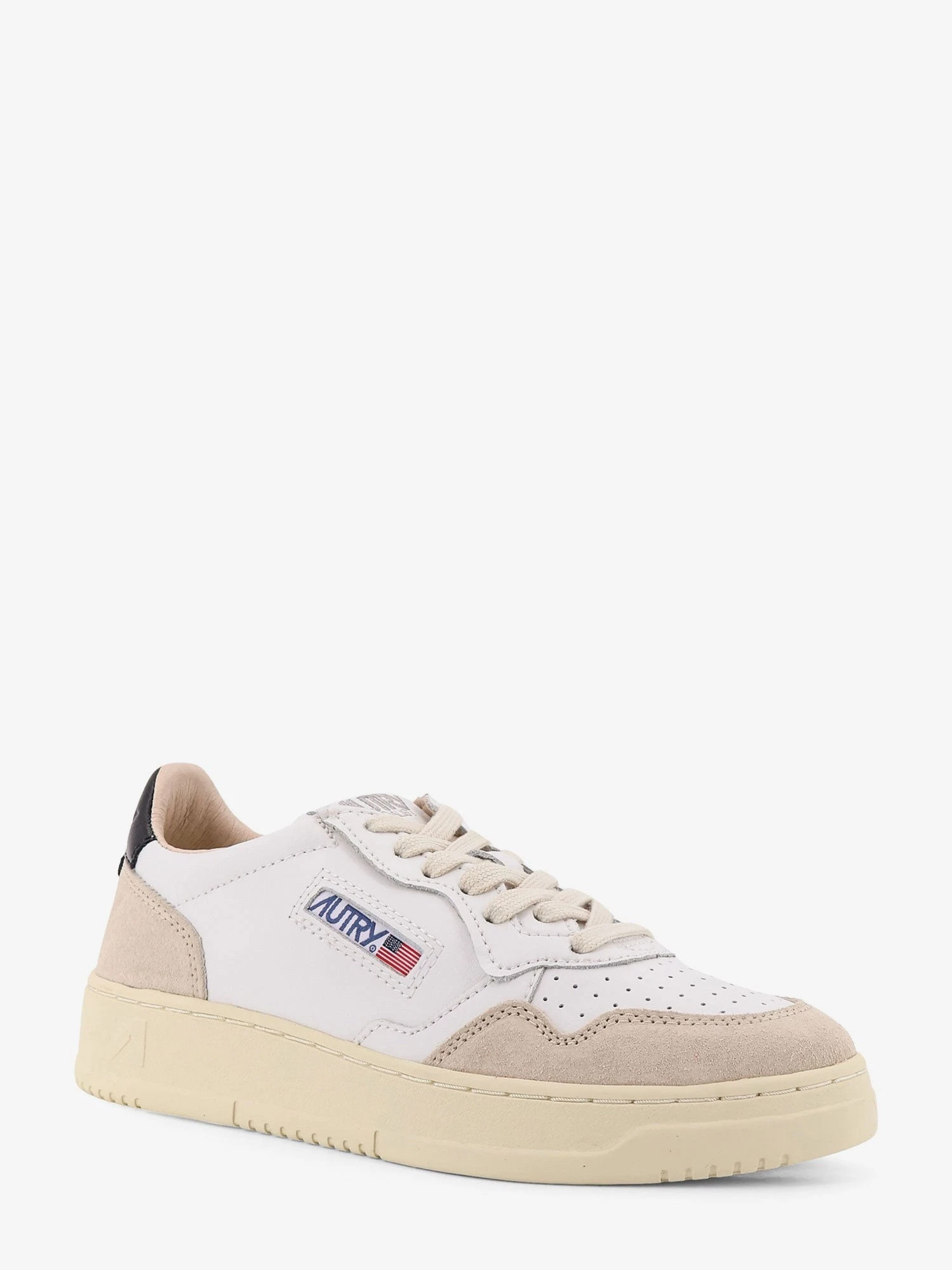 Medalist Low leather low-top sneakers with suede inserts.webp