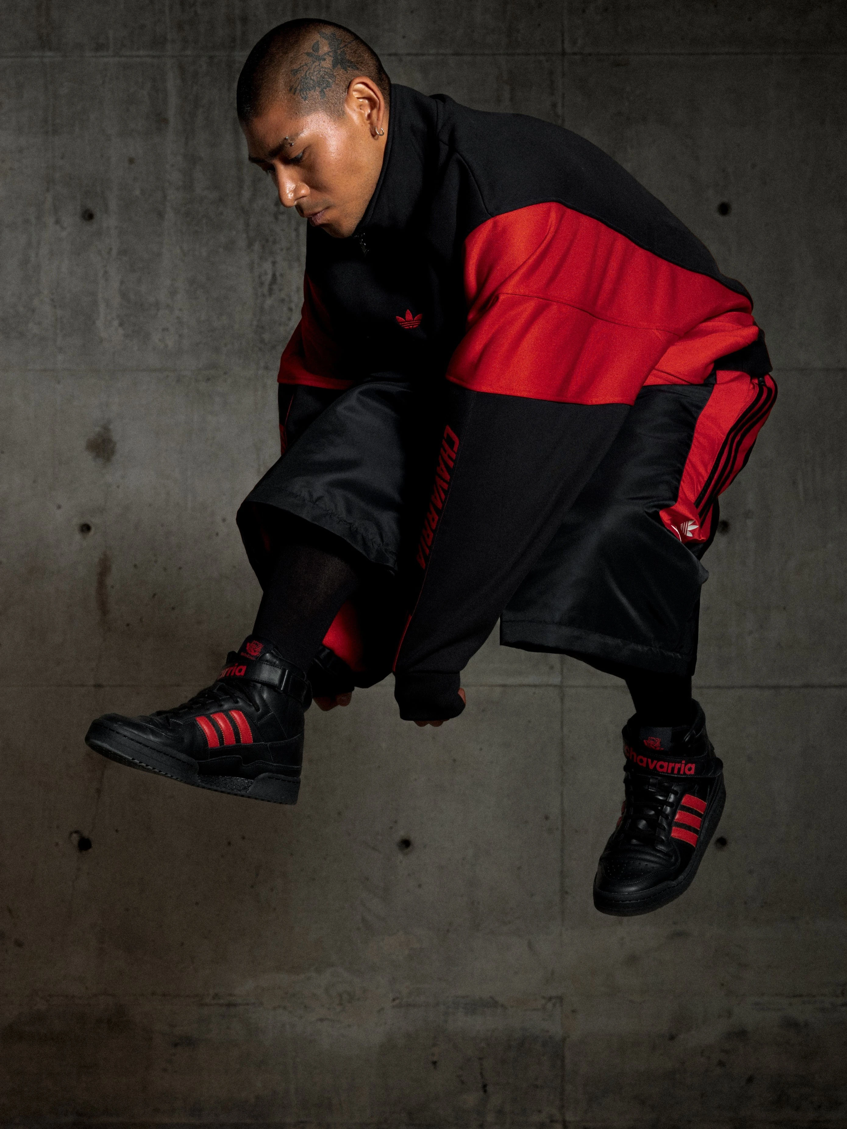 Leather sneakers with iconic logo on the side.webp