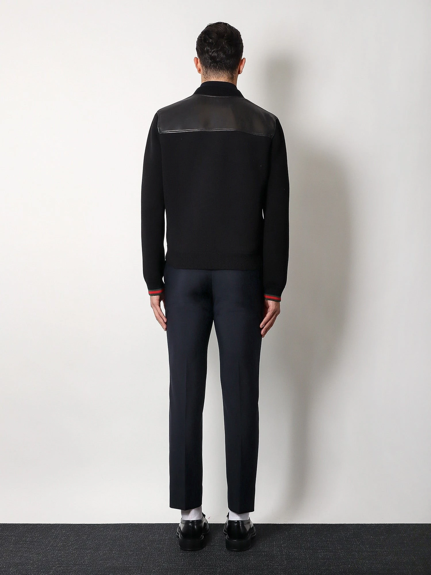 Leather and wool jacket.webp