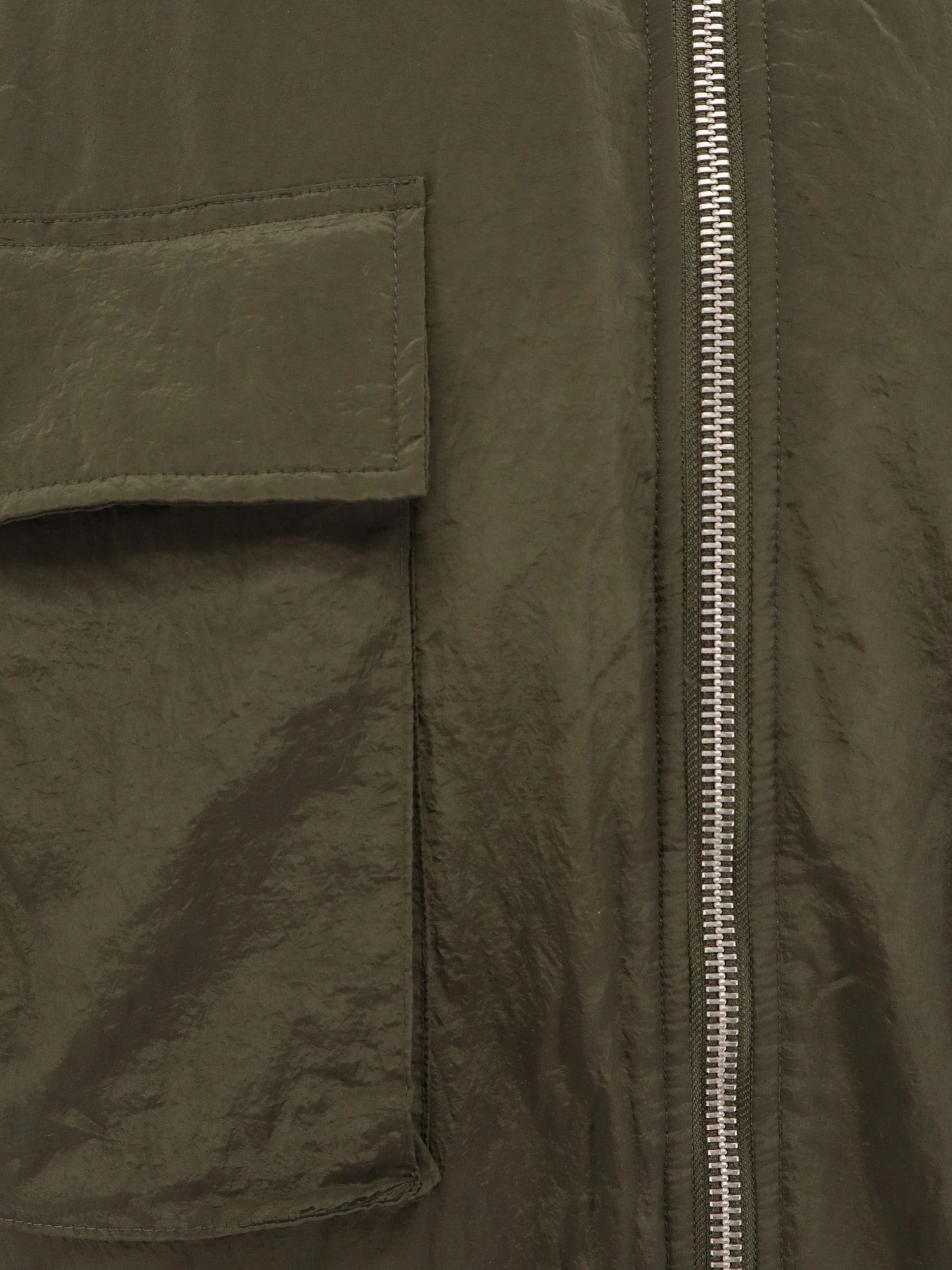 Padded nylon long jacket.webp