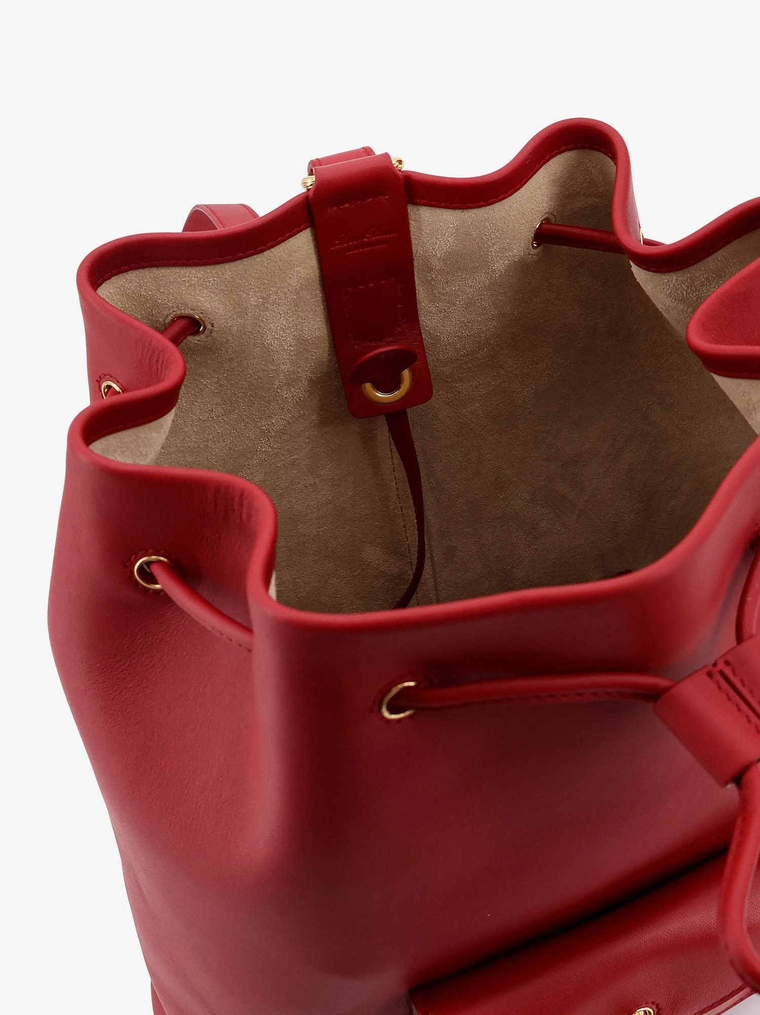 Extra Drawstring L27 leather backpack.webp