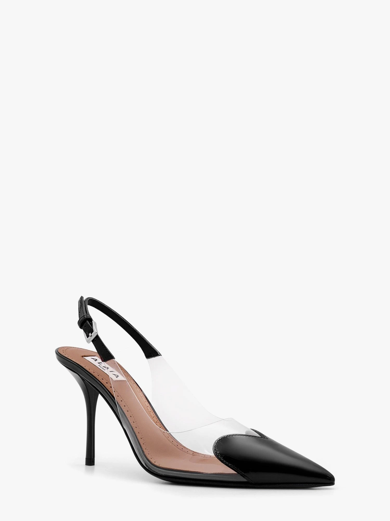 Le Coeur PVC and leather slingback décolleté.webp