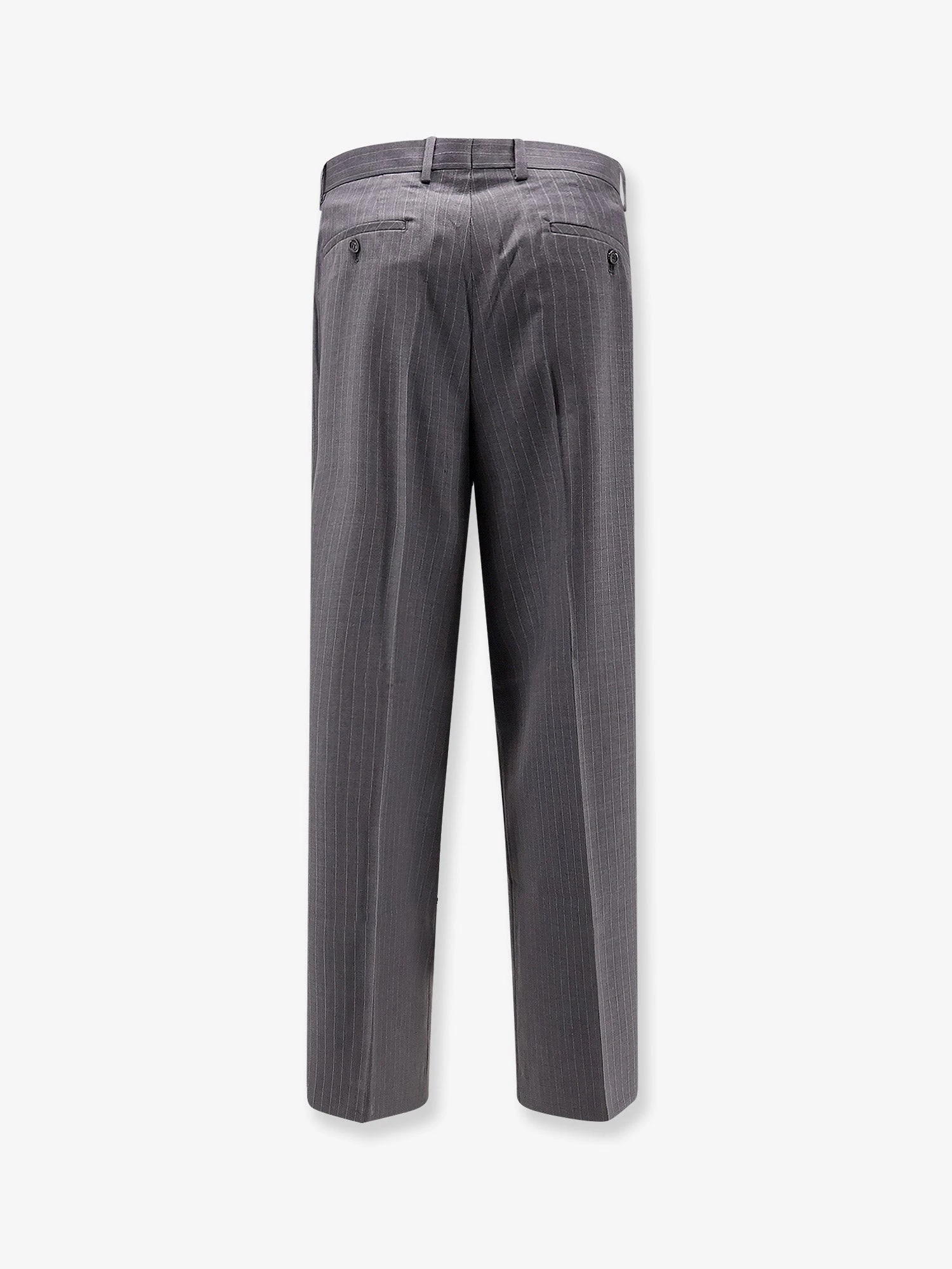 Wool blend trousers with striped motif.webp