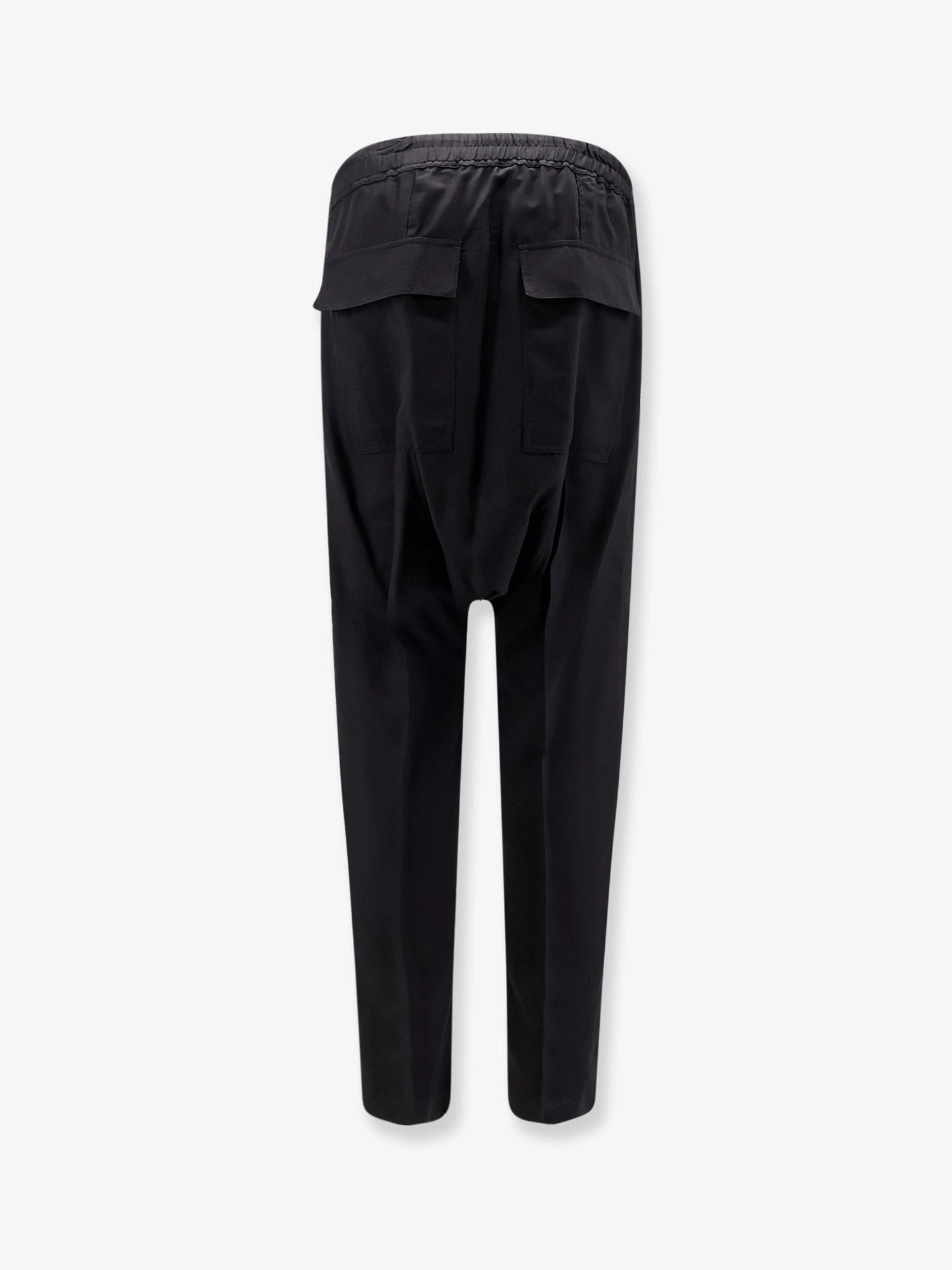 Drawstring Long certified virgin wool trousers.webp