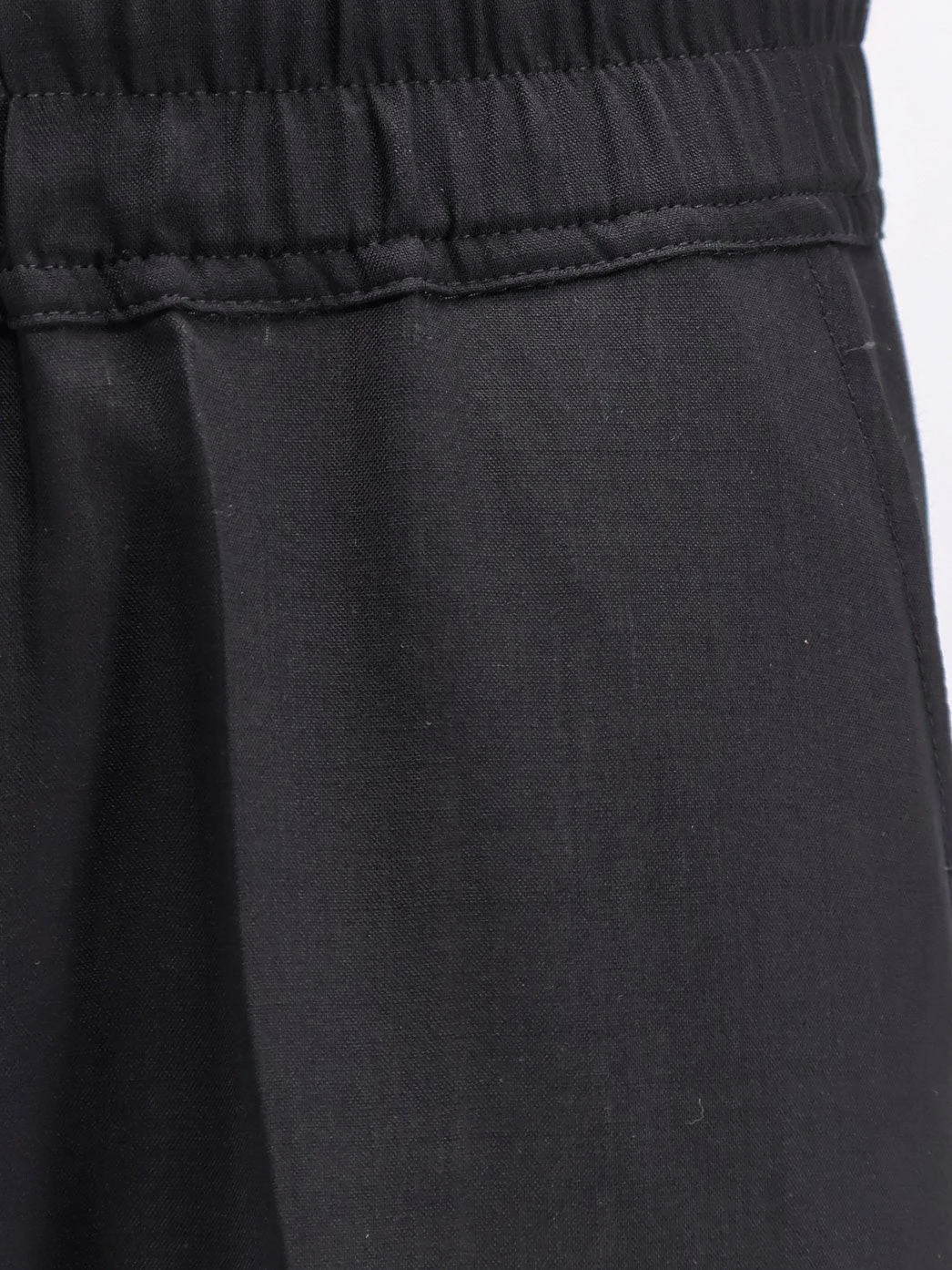 Drawstring Long certified virgin wool trousers.webp