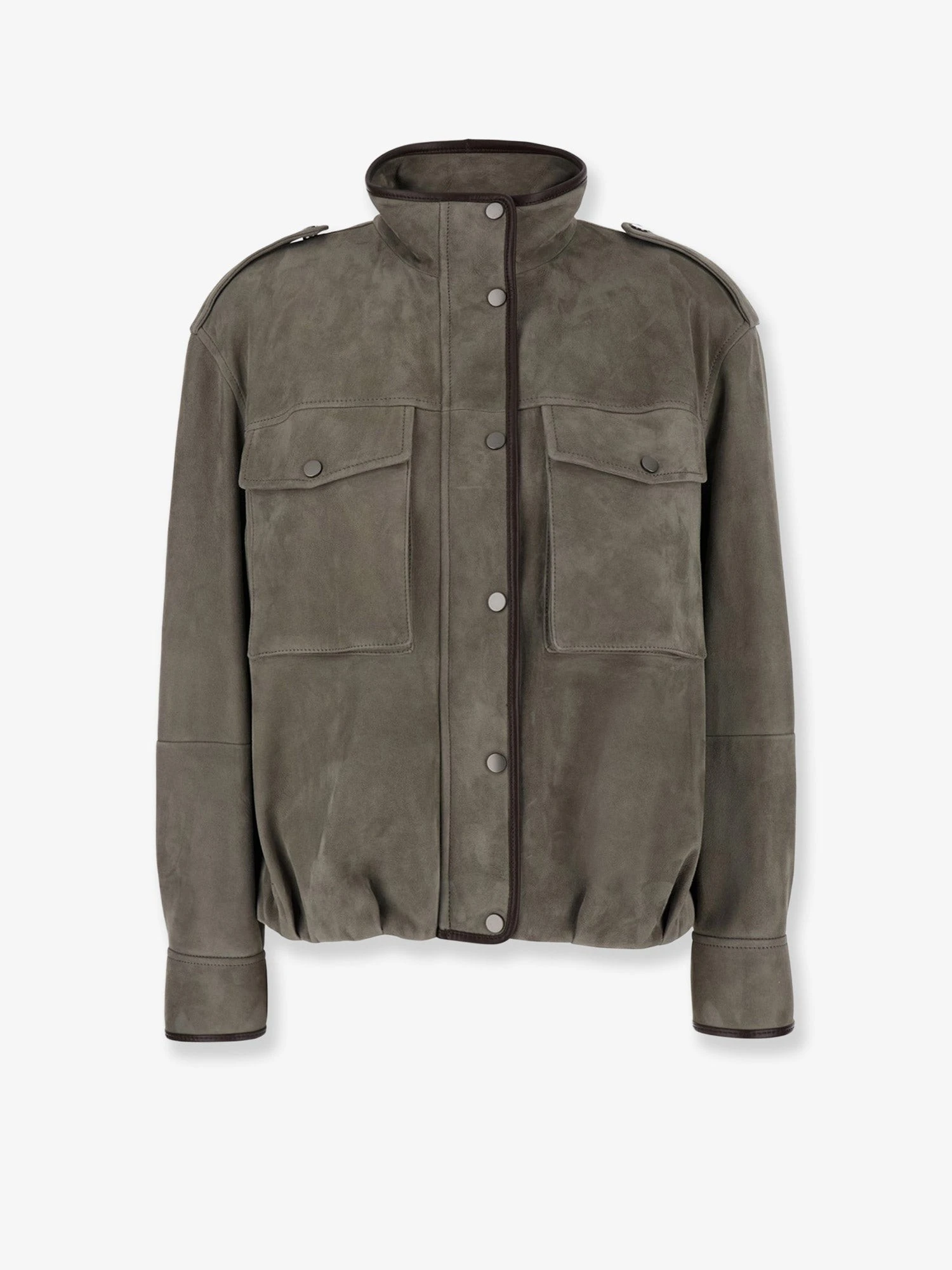 Suede Jacket with leather profiles.webp