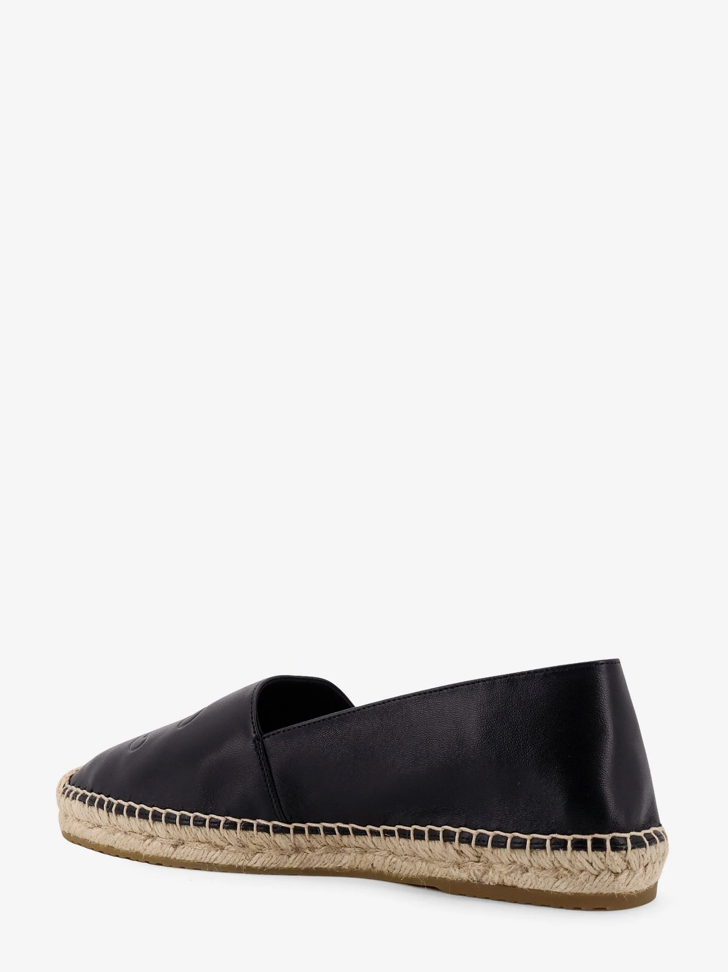 Leather espadrilles with Triomphe detail.webp