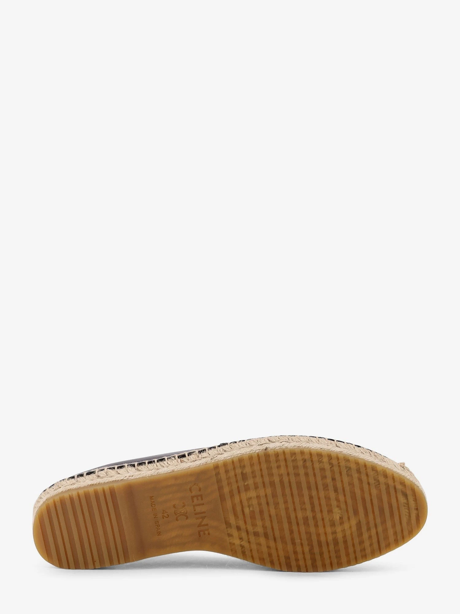 Leather espadrilles with Triomphe detail.webp