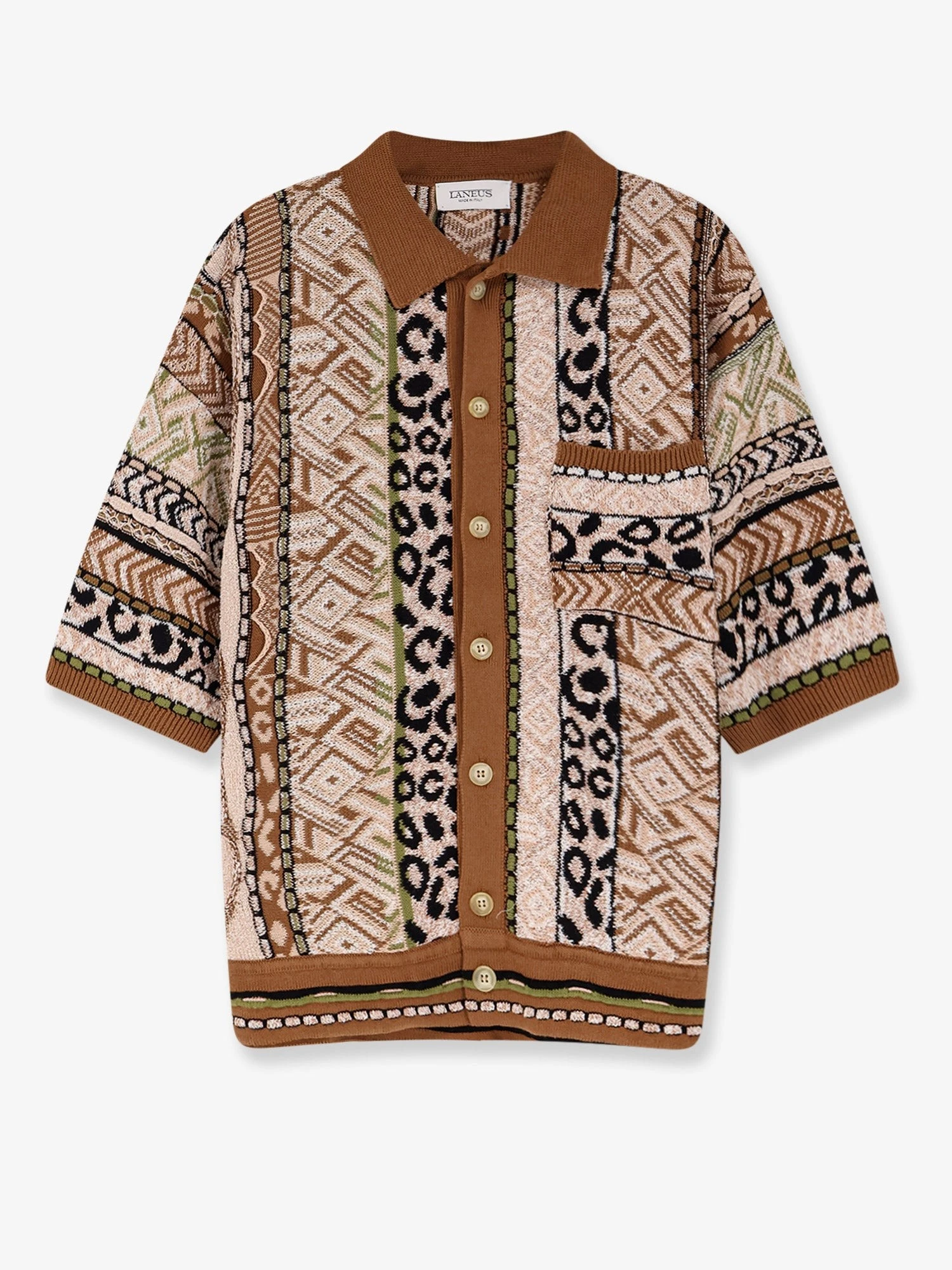 Multicolor knitted shirt.webp