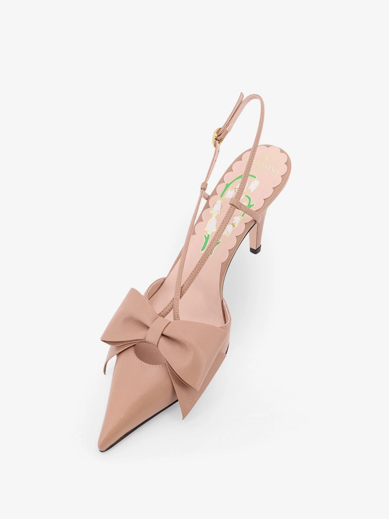 Bowow leather decolleté slingback.webp