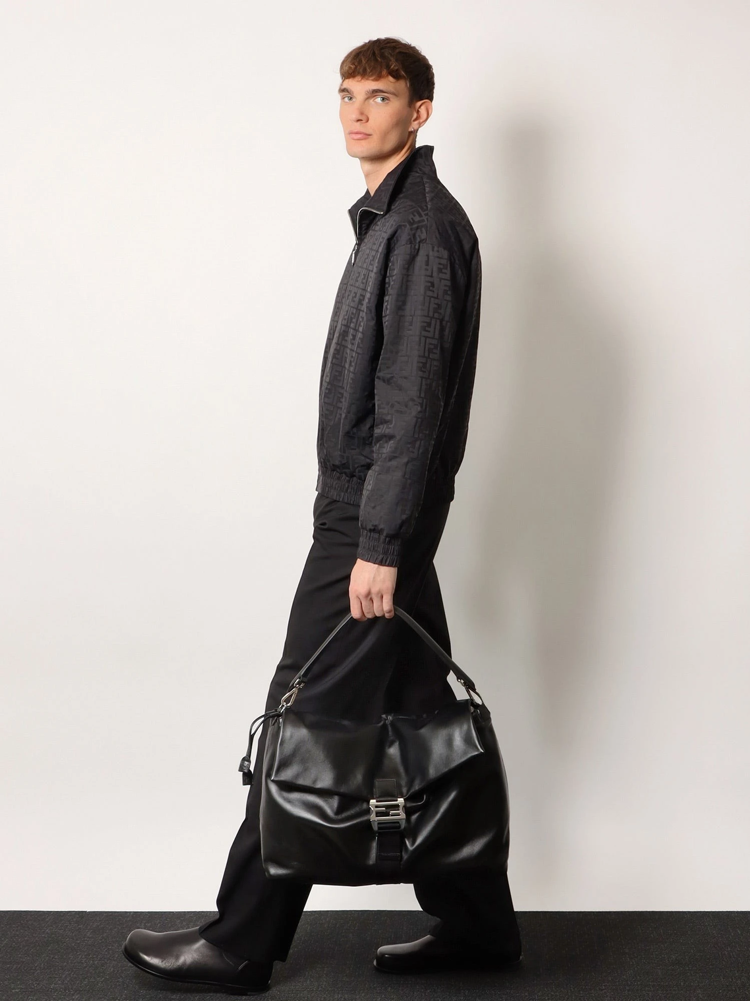 Fendi Flux Maxi Messenger leather crossbody bag.webp