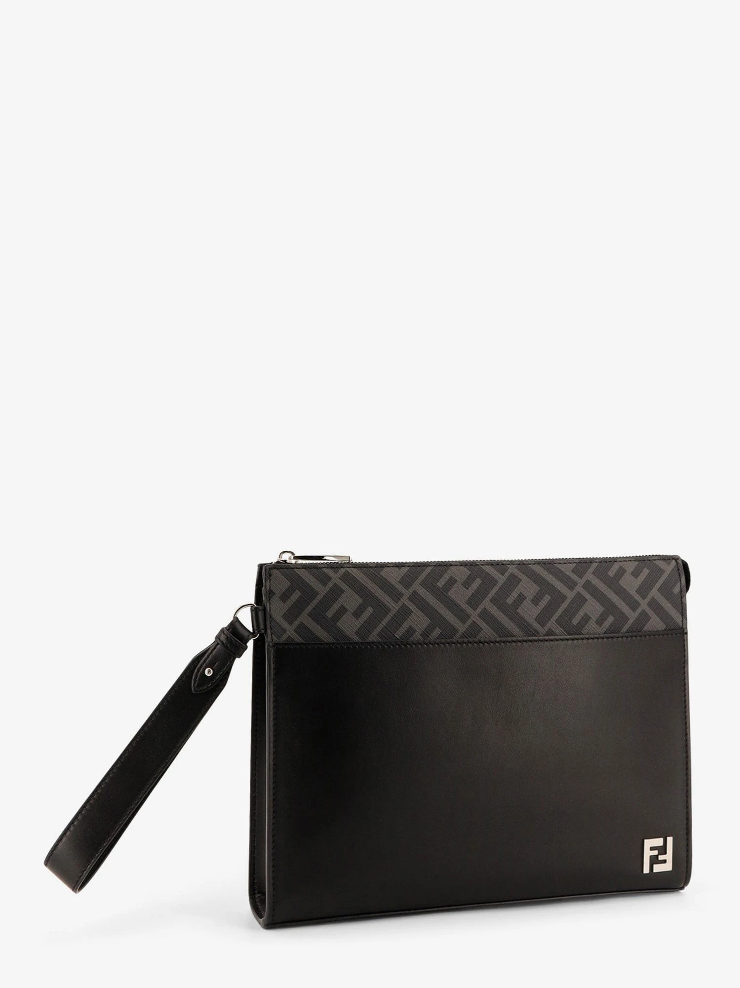 Squared FF leather clutch.webp