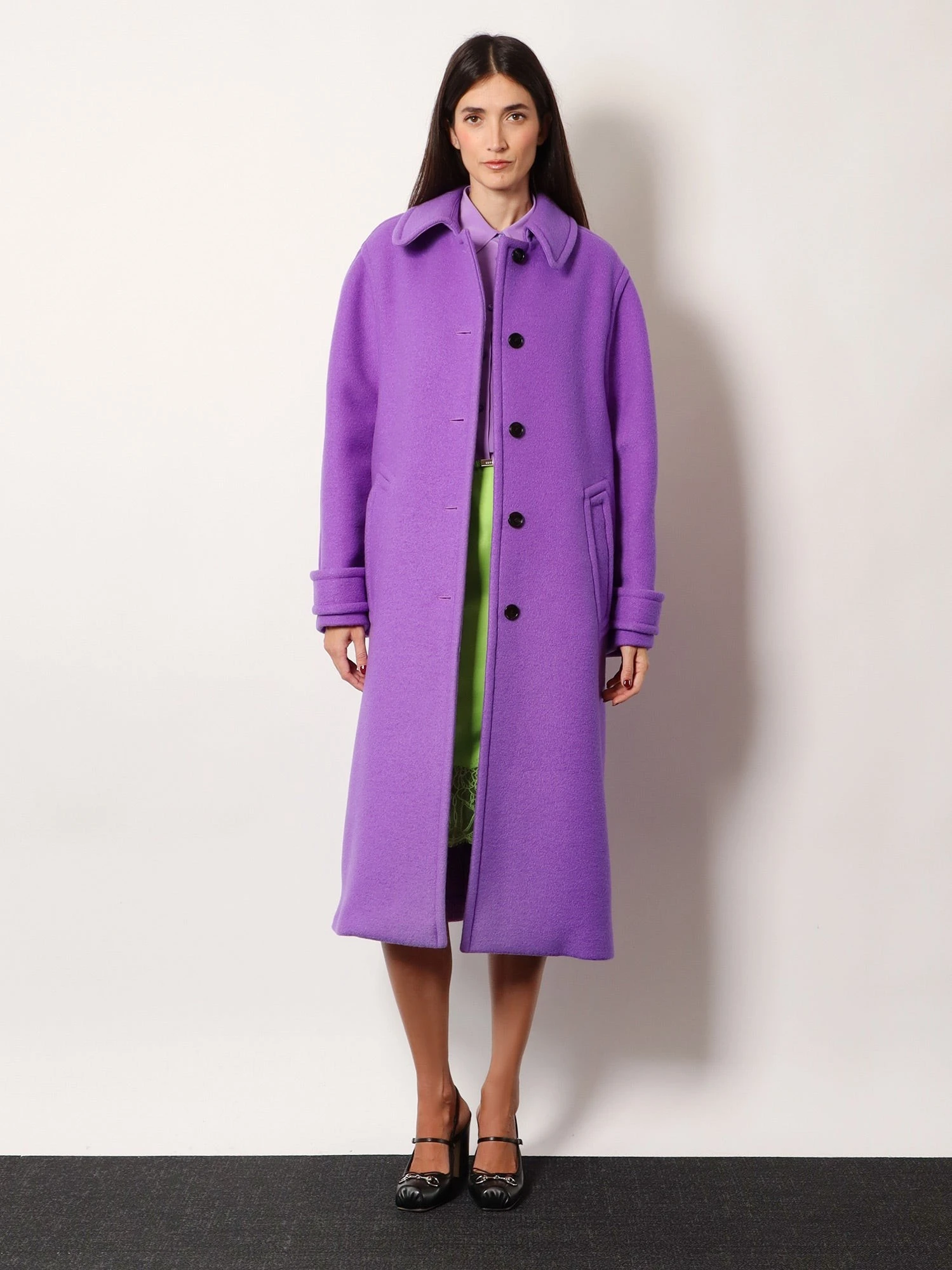 Compact cashmere wool coat.webp