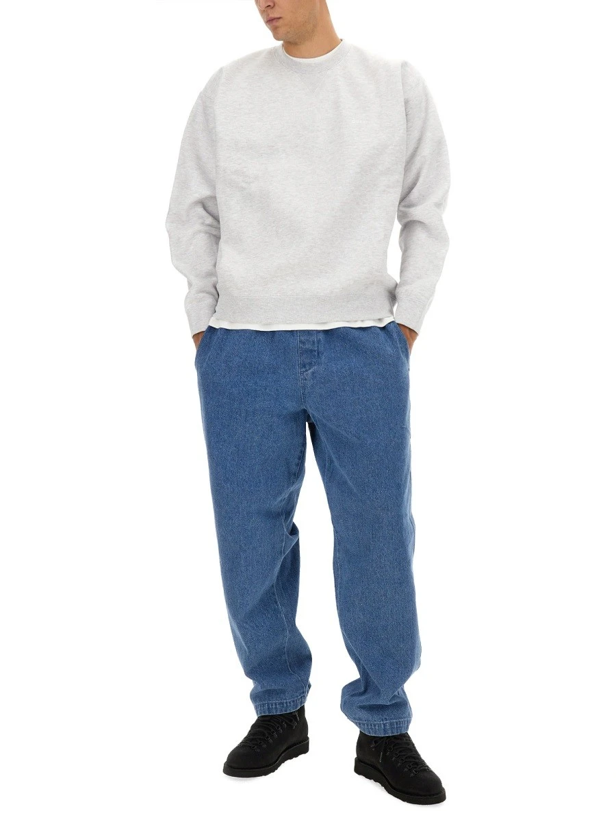 Denim hat with embroidered logo.webp