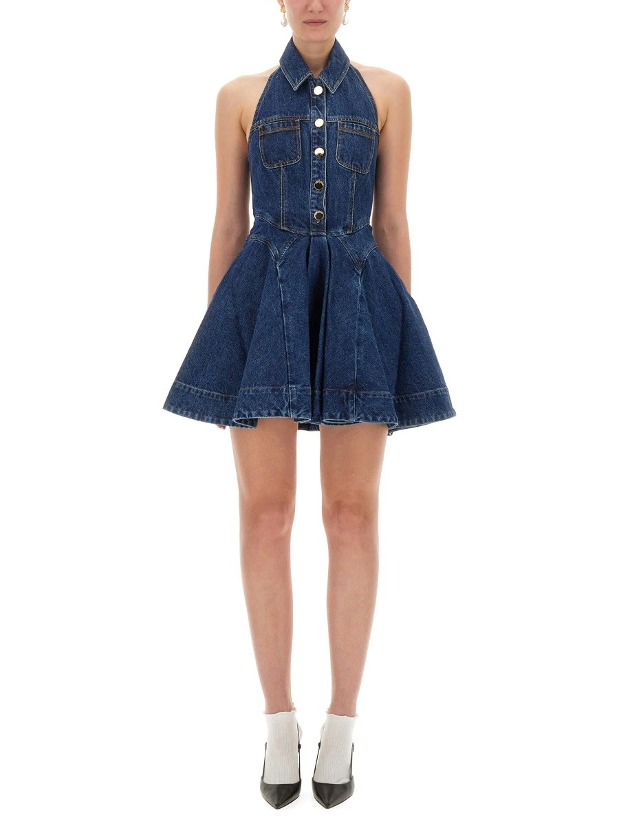 DENIM FLARED MINI DRESS.webp