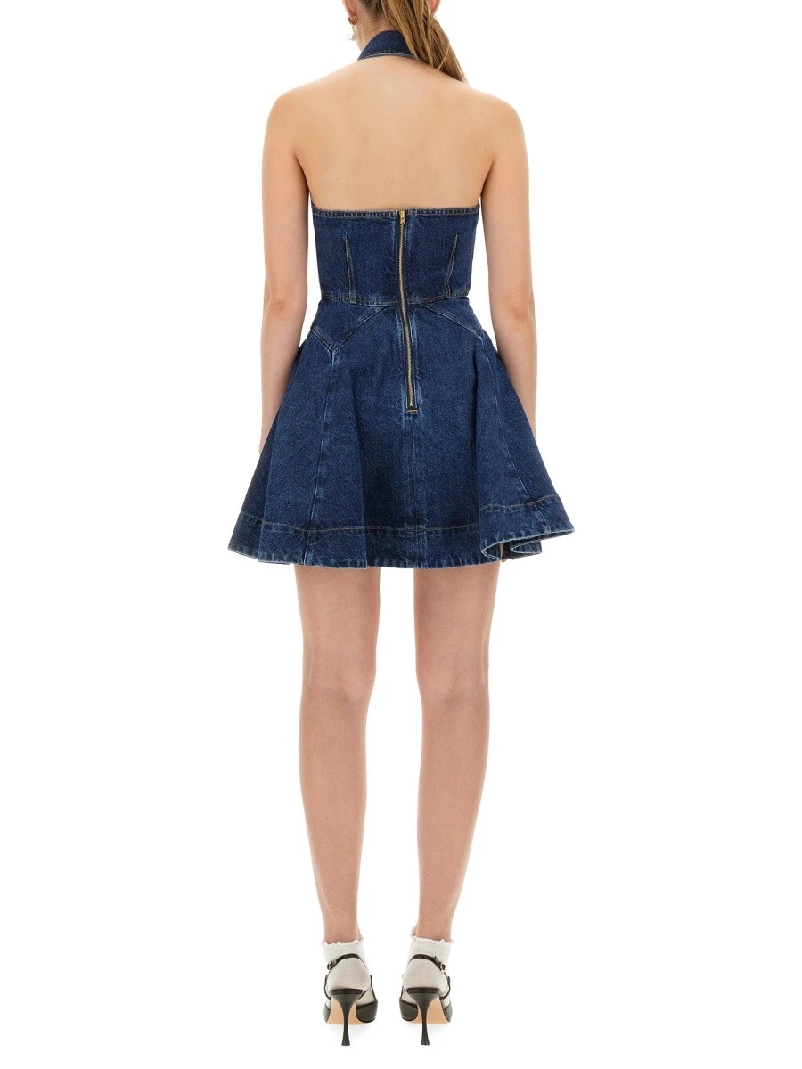 DENIM FLARED MINI DRESS.webp