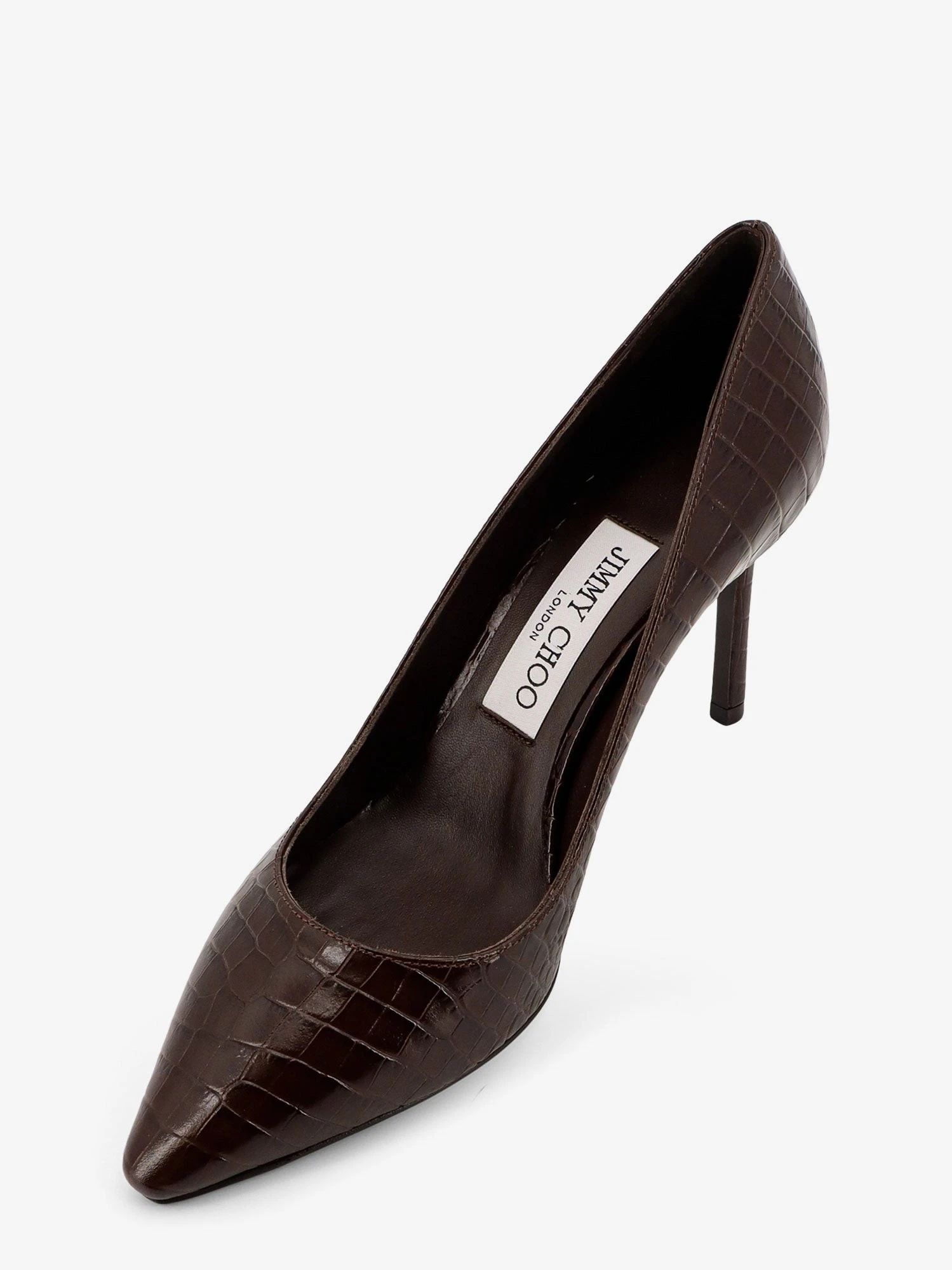 Romy 85 leather pumps with croco effect.webp