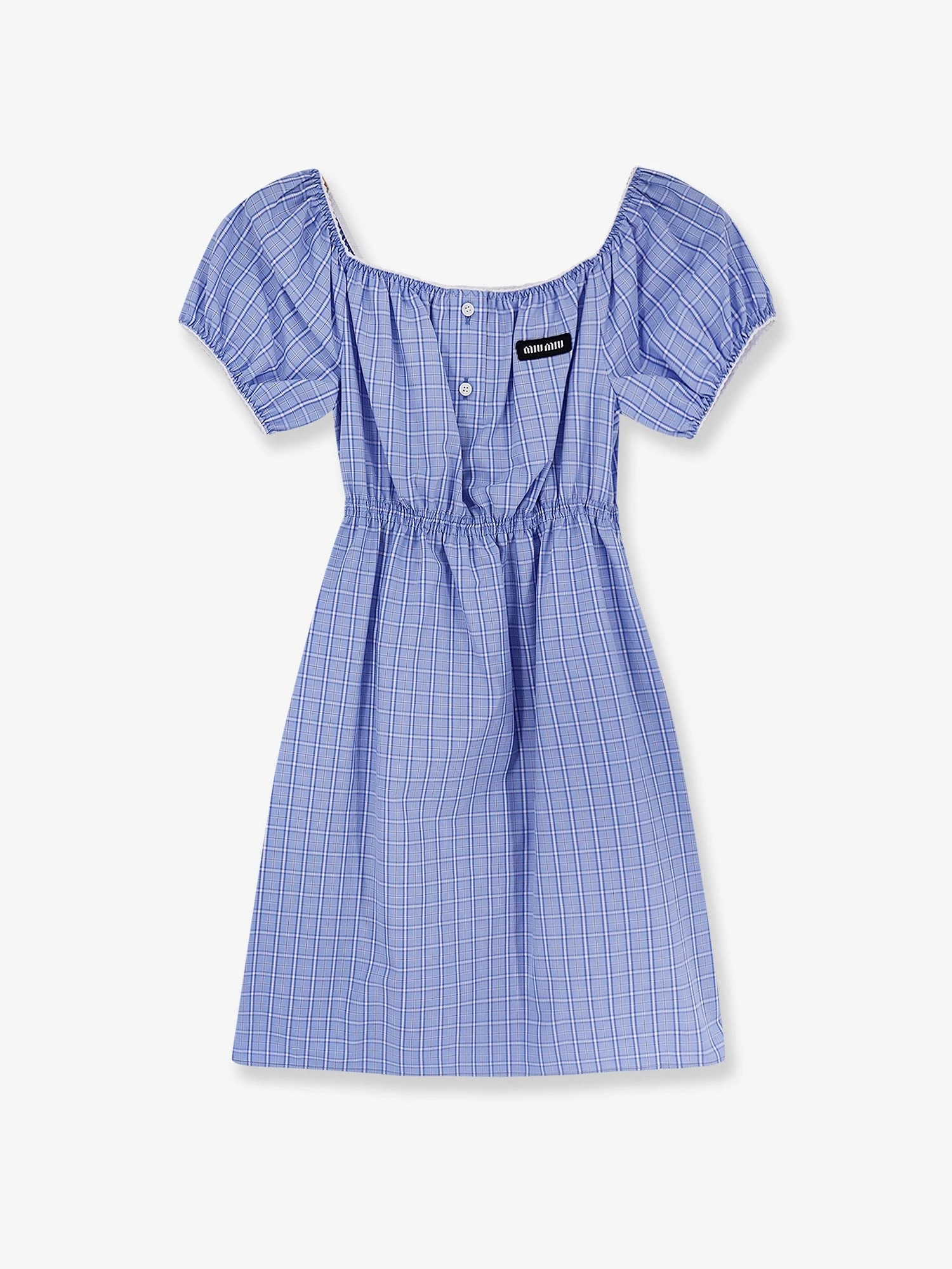 Madras cotton mini dress.webp